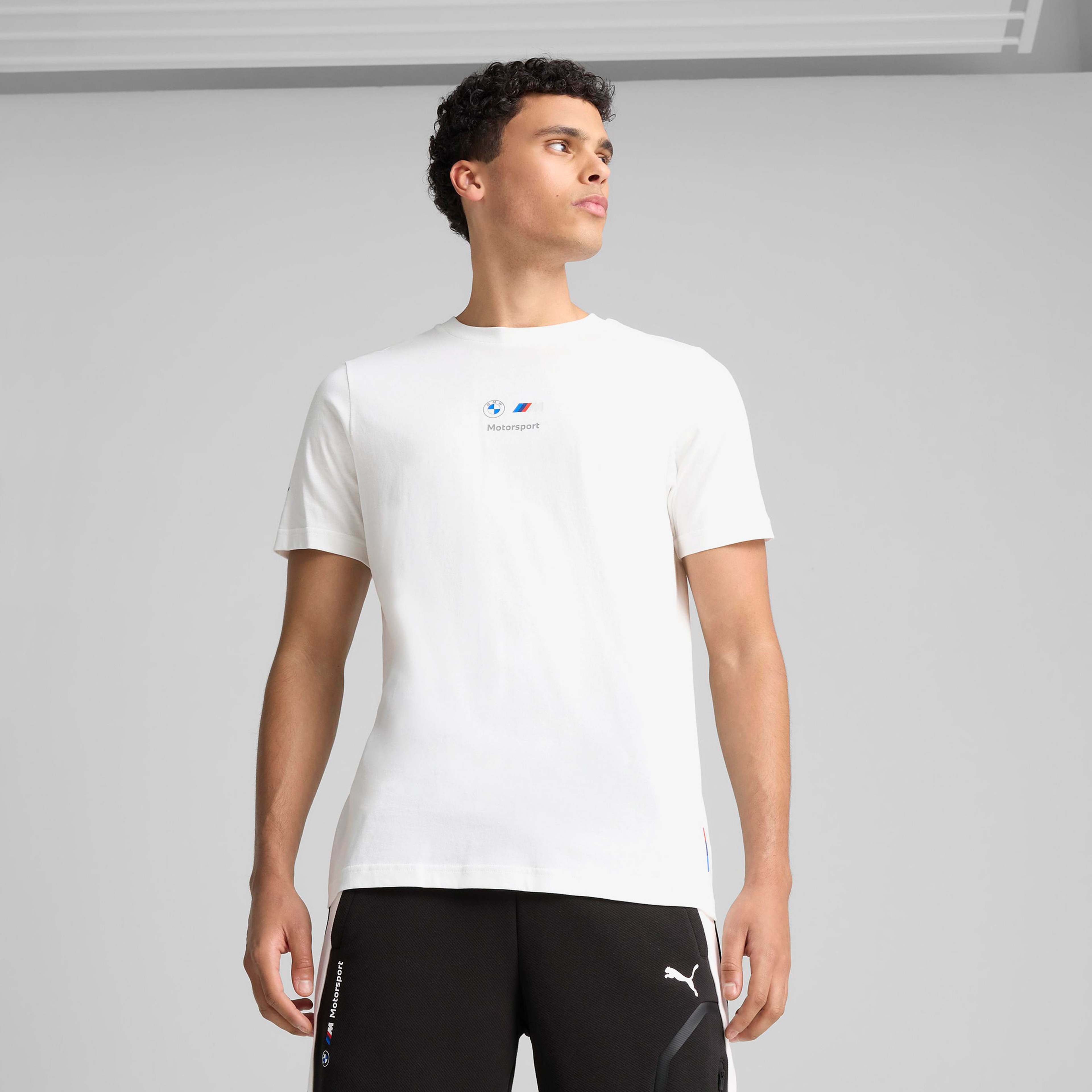 Puma Bmw Mms Car Graphic 2 Erkek Beyaz T-Shirt