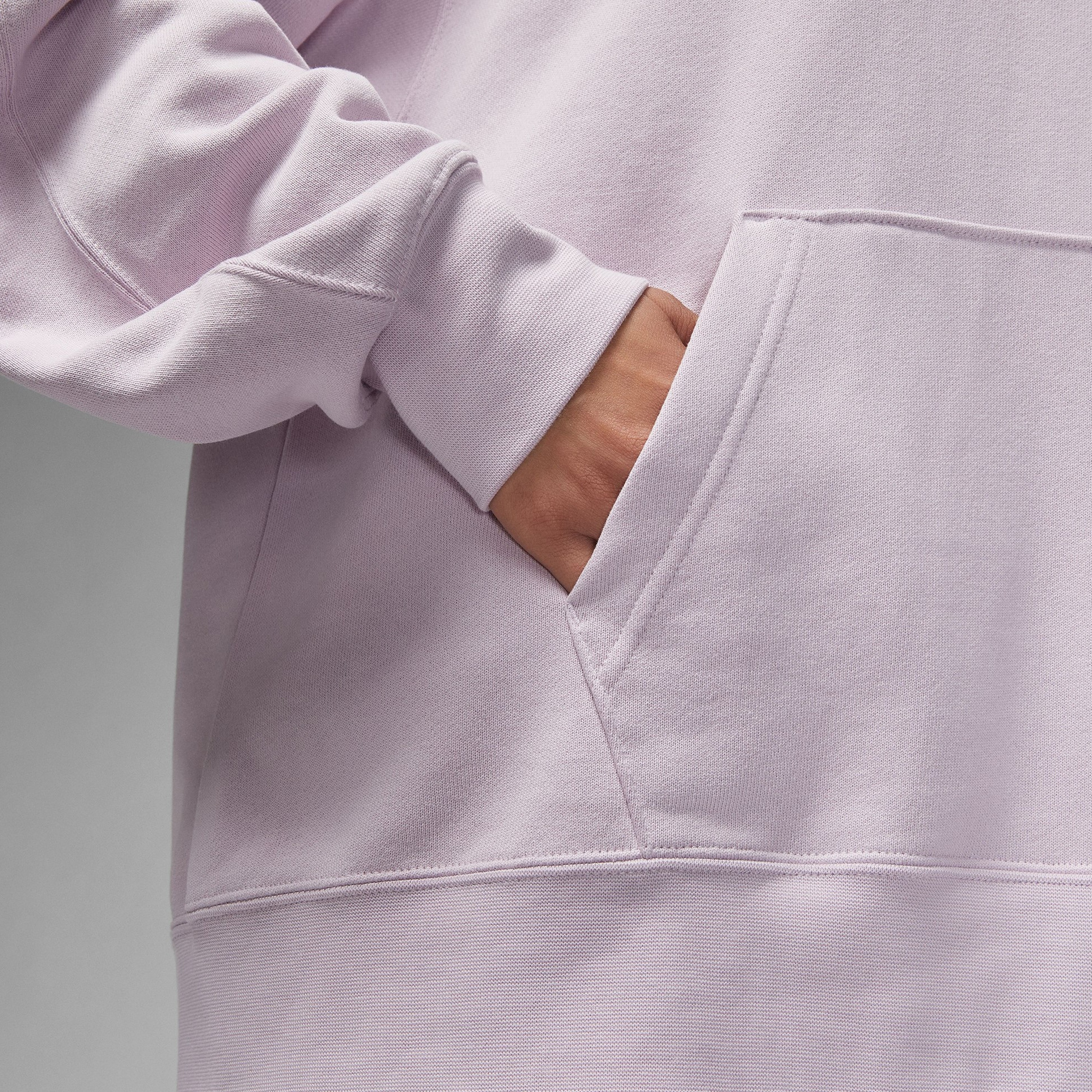 Jordan Flight Fleece Kadın Mor Sweatshirt