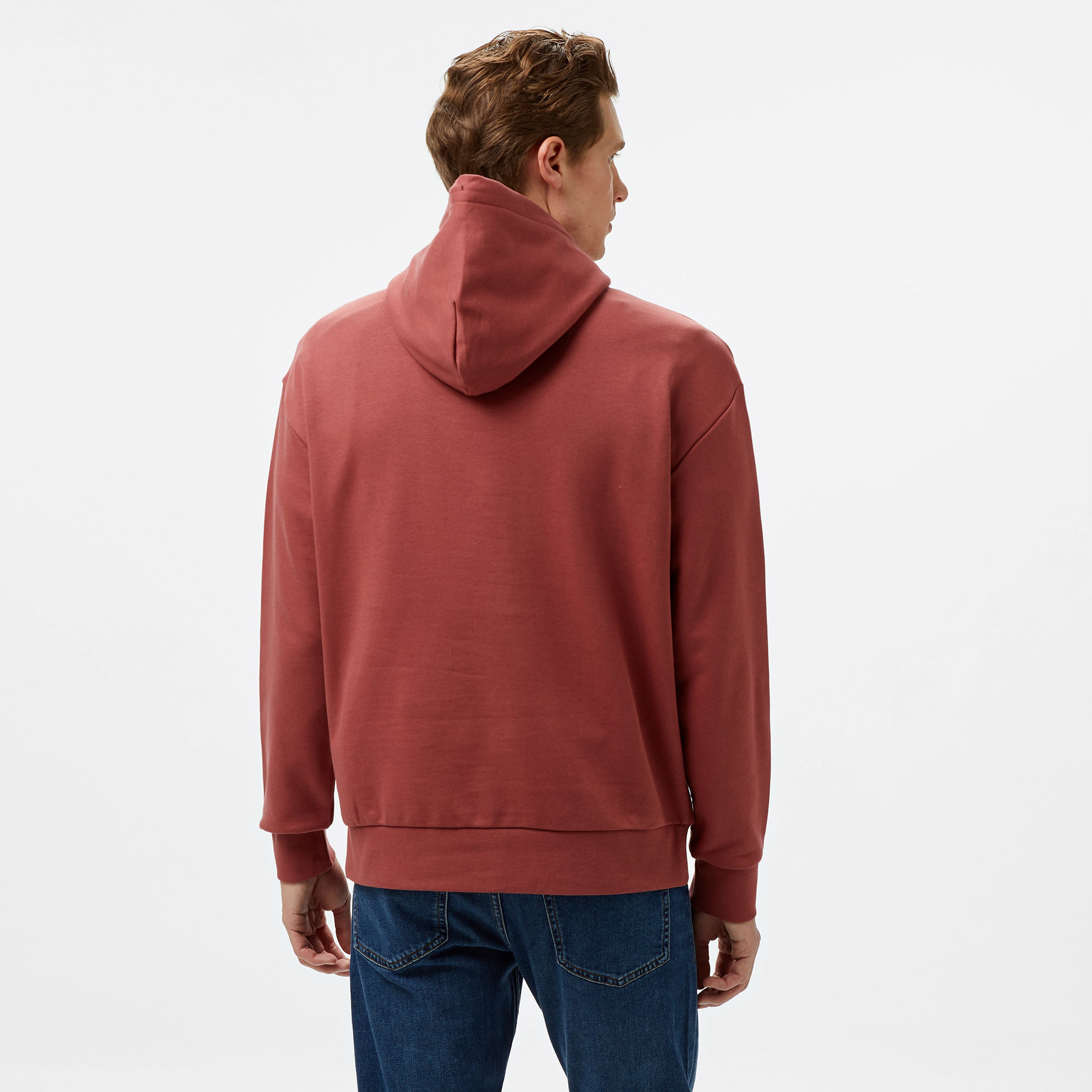 Calvin Klein Hero Logo Comfort Erkek Kırmızı Hoodie