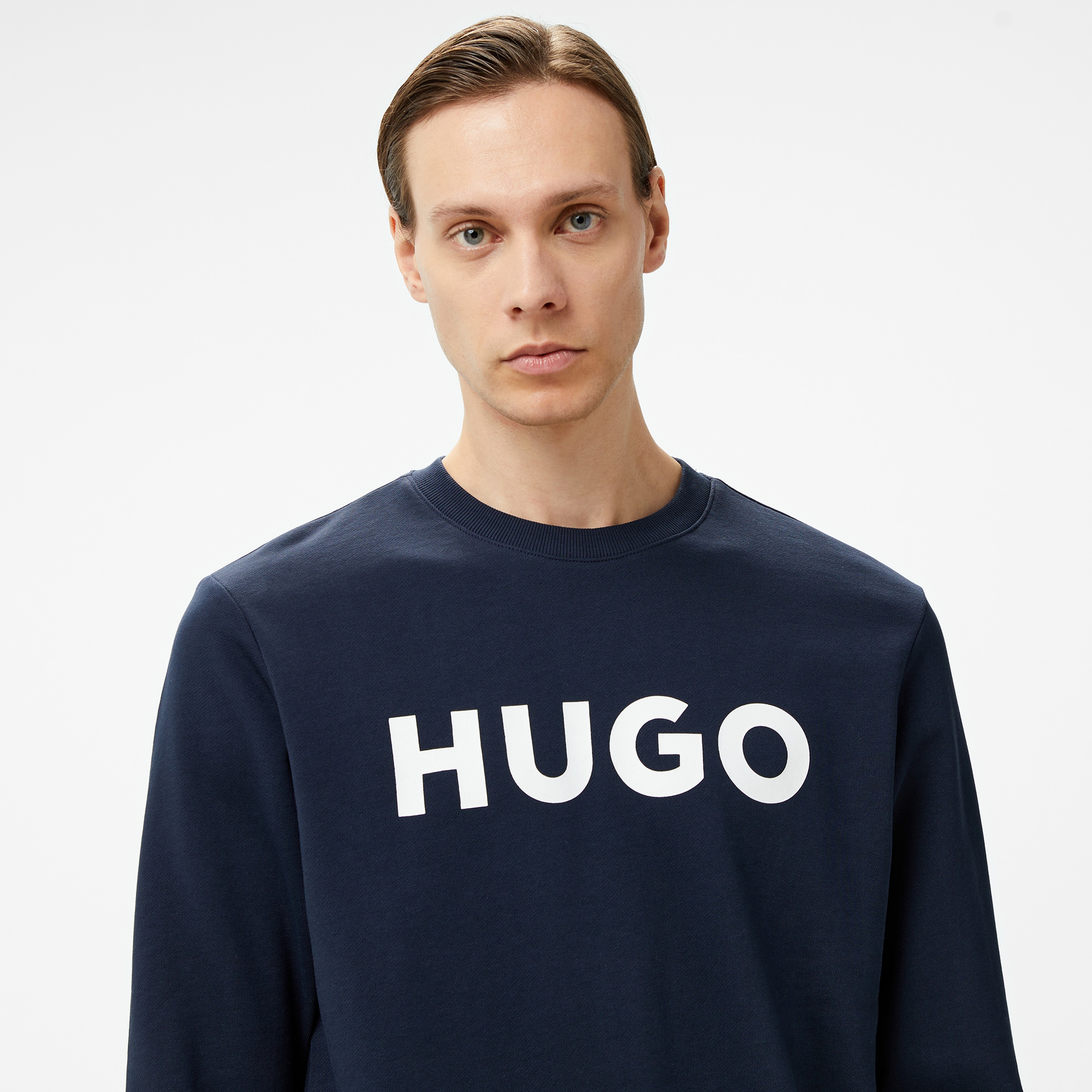Hugo Dem Erkek Lacivert Sweatshirt