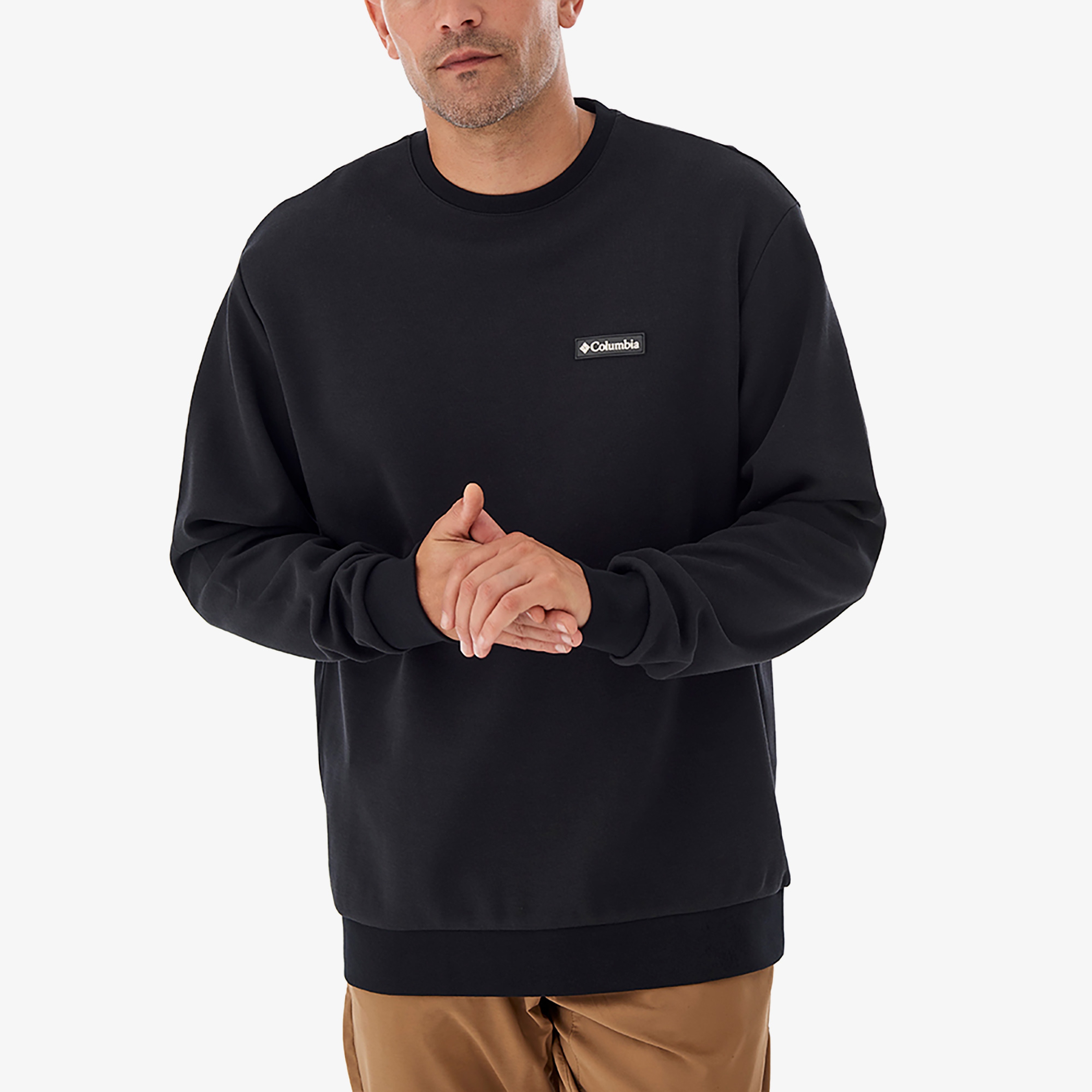 Columbia Gem Label Crewneck Erkek Siyah Sweatshirt