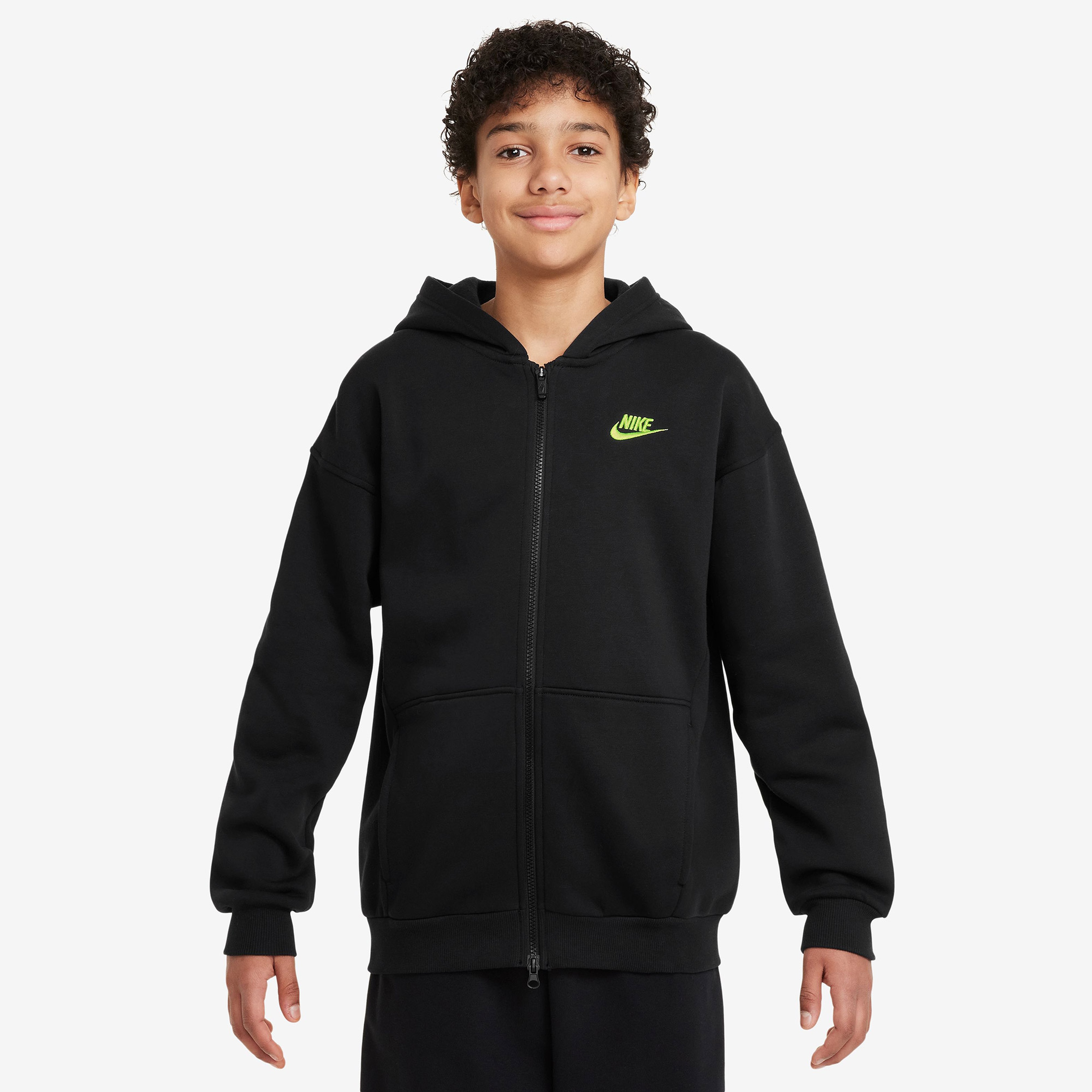 Nike Sportswear Club Fleece Çocuk Siyah Sweatshirt