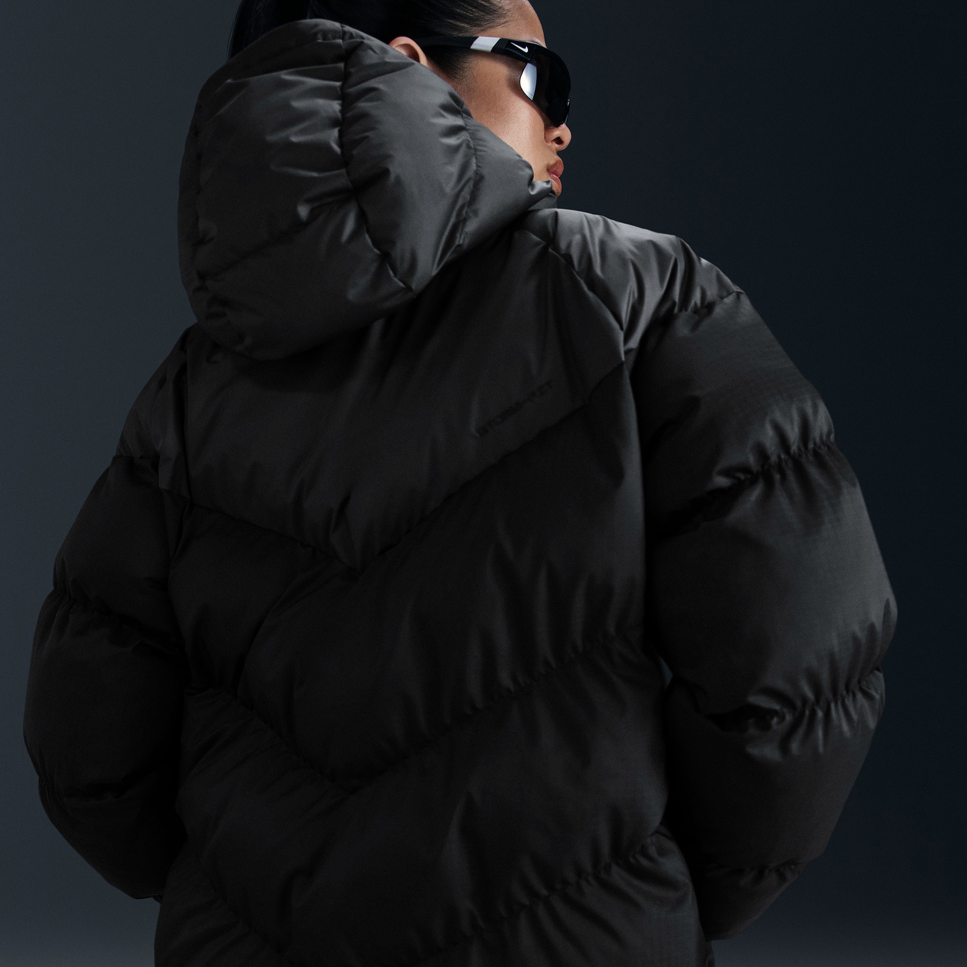 Nike Sportswear Windpuffer Kadın Siyah Ceket