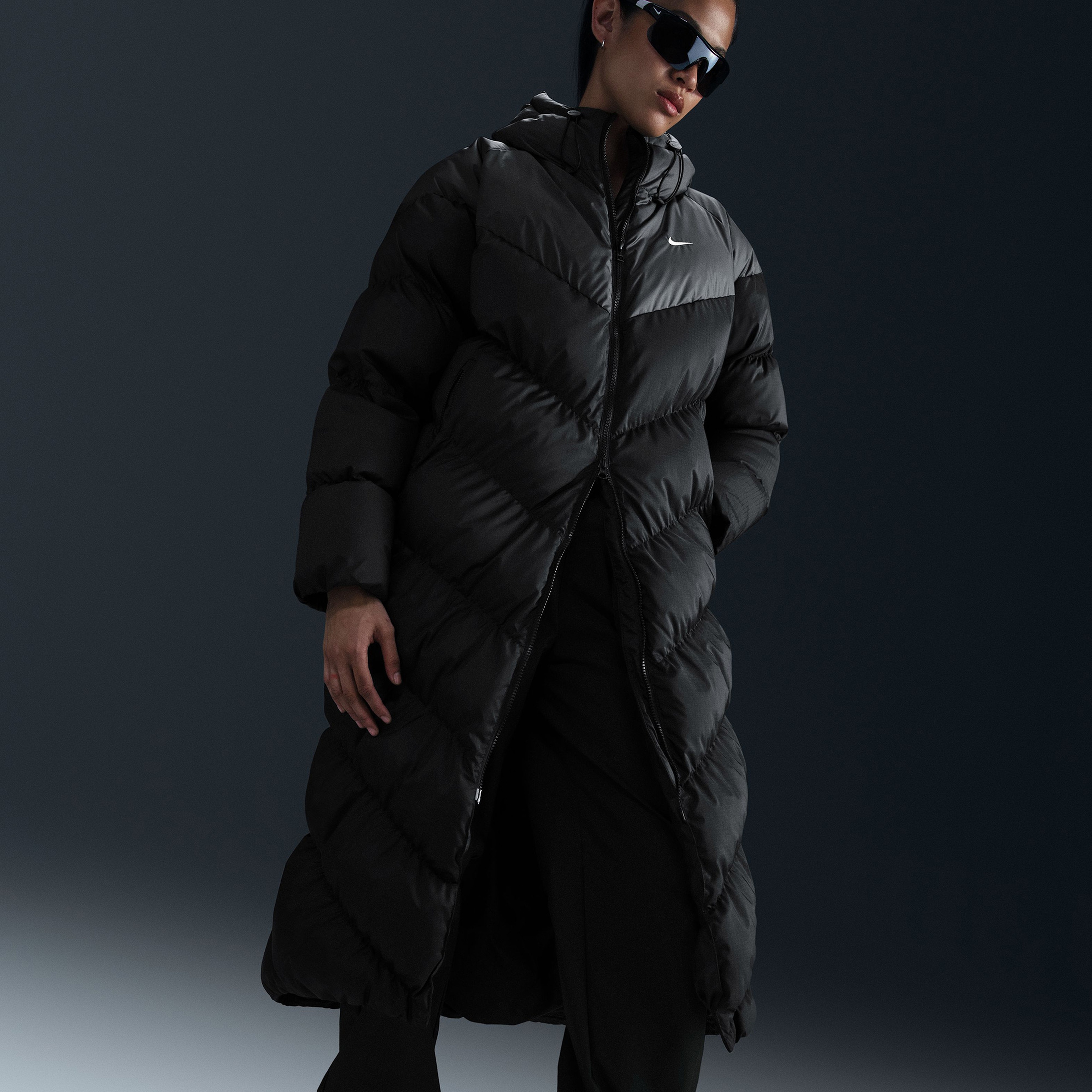 Nike Sportswear Windpuffer Kadın Siyah Ceket
