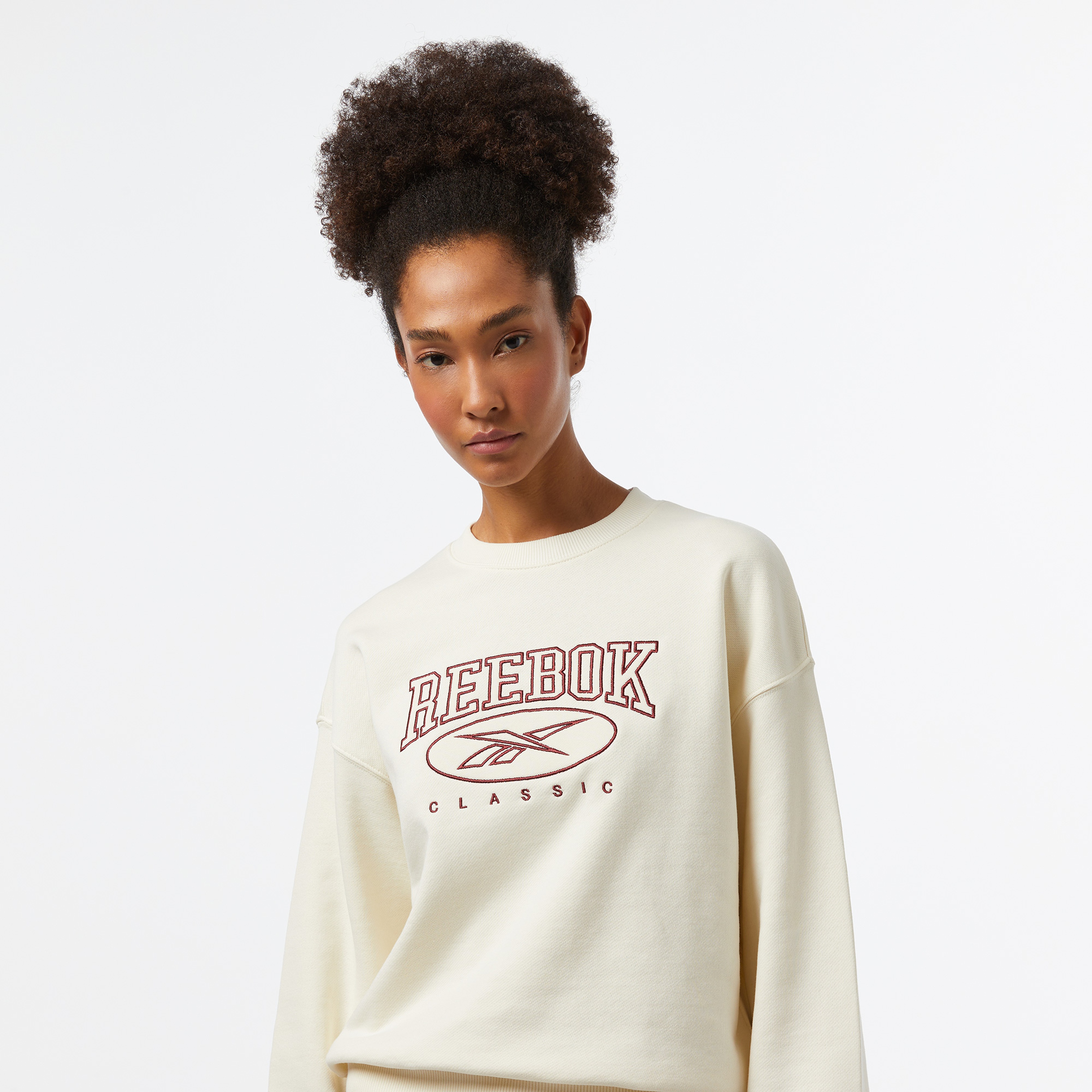 Reebok Ae Crew Kadın Bej Sweatshirt