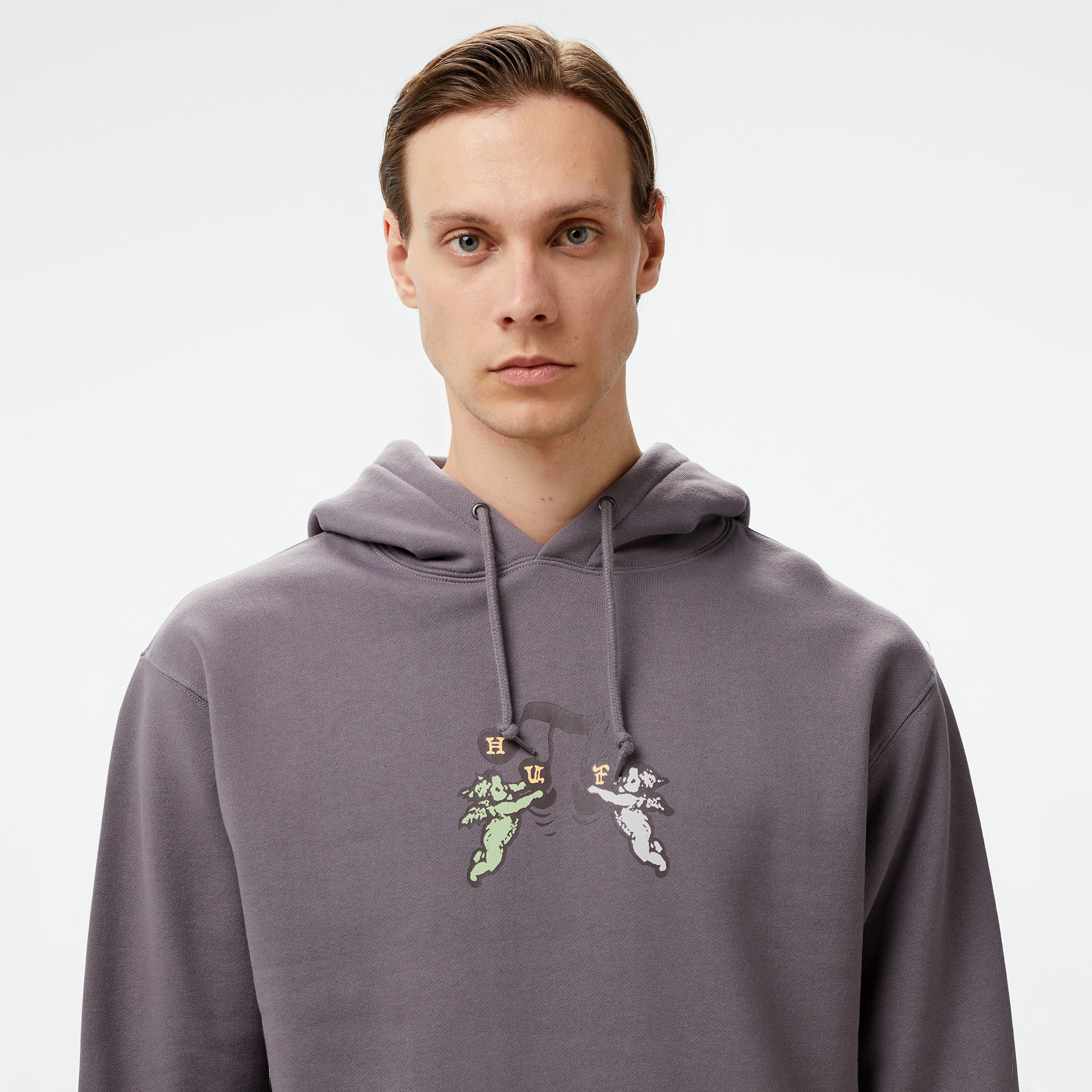 HUF Song Pullover Erkek Mor Sweatshirt