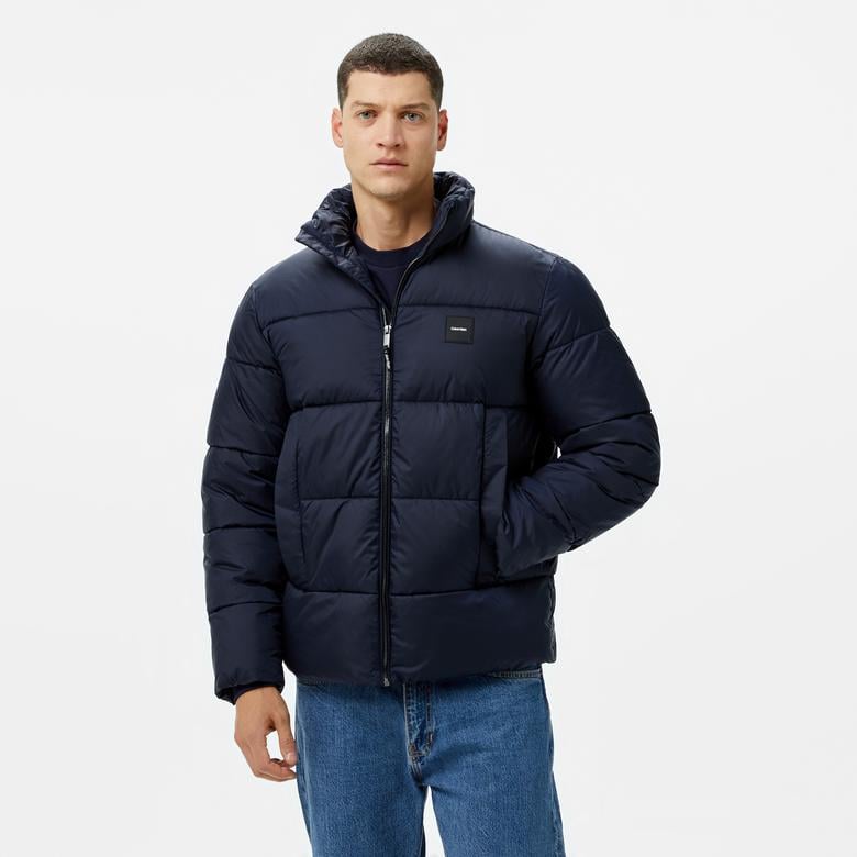 Calvin Klein Quilt Puffer Erkek Lacivert Mont