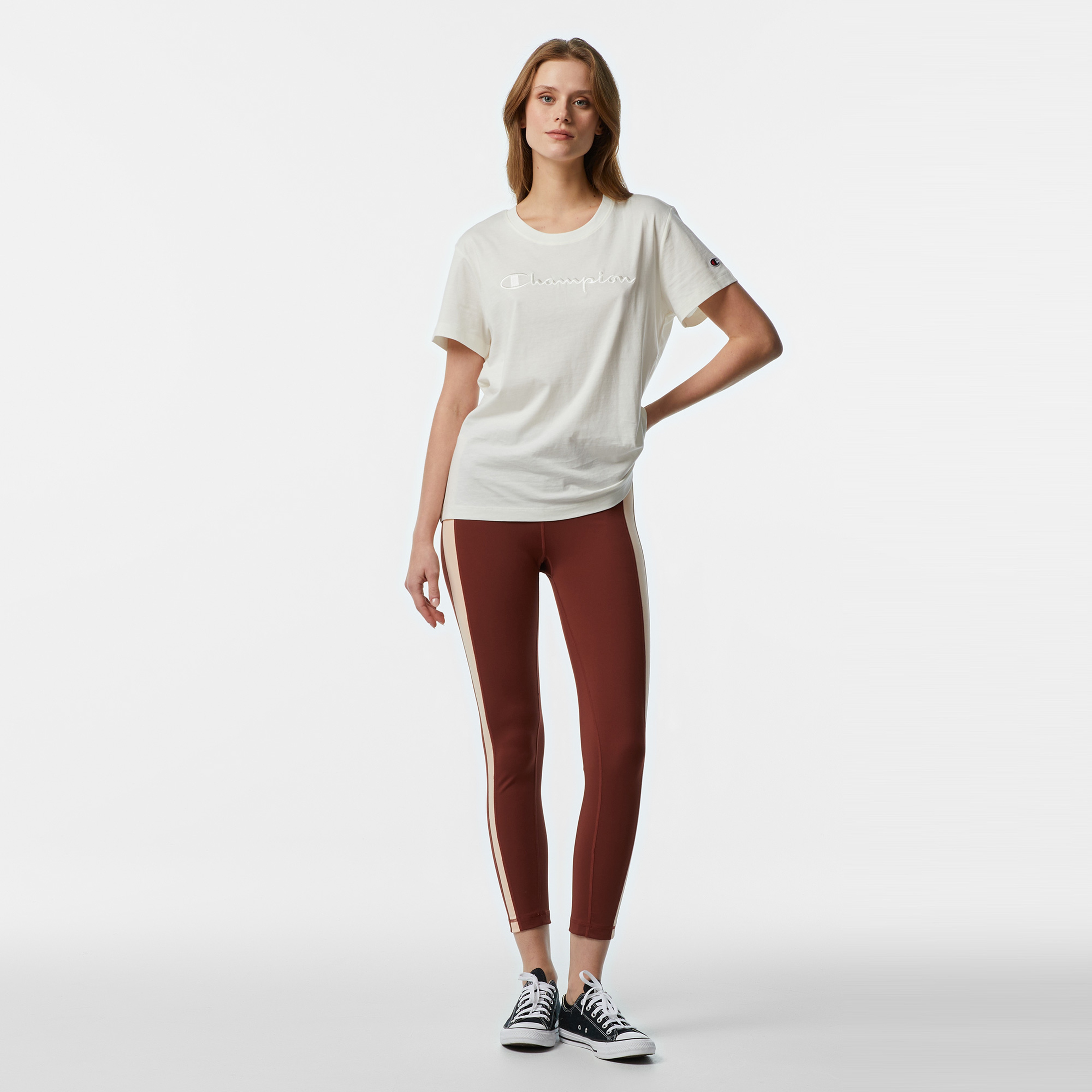 Champion Kadın Bordo Tayt