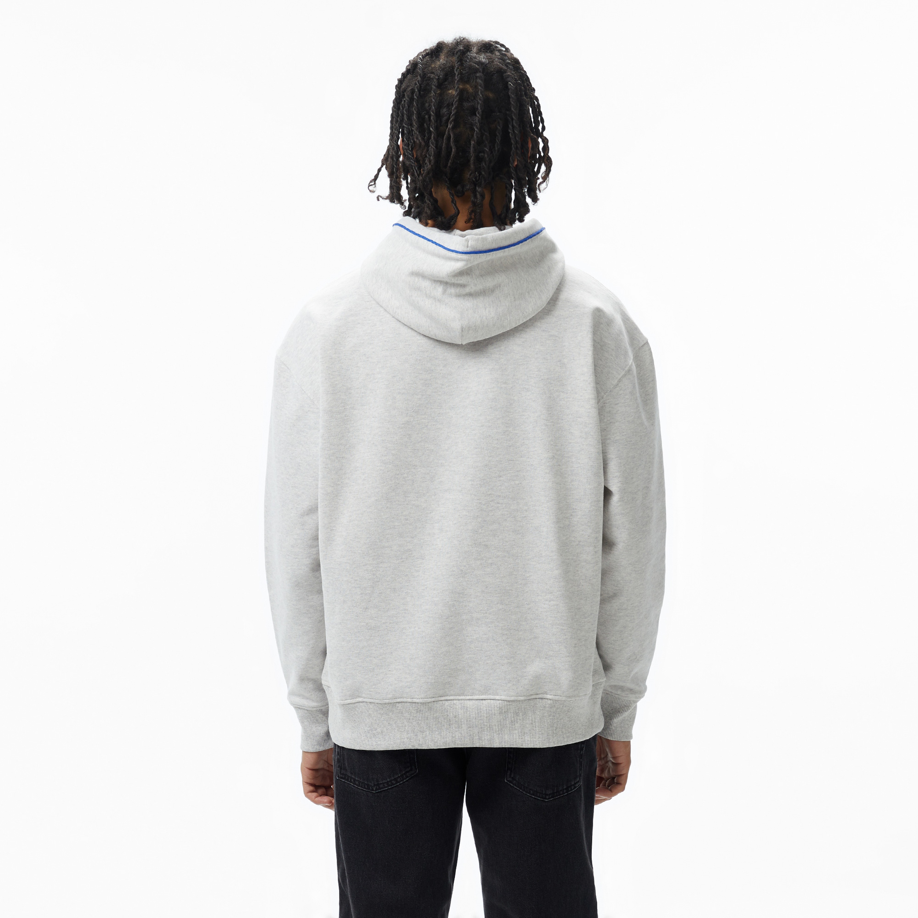 Tommy Hilfiger Jeans Varsity Pipping Hood Erkek Gri Hoodie