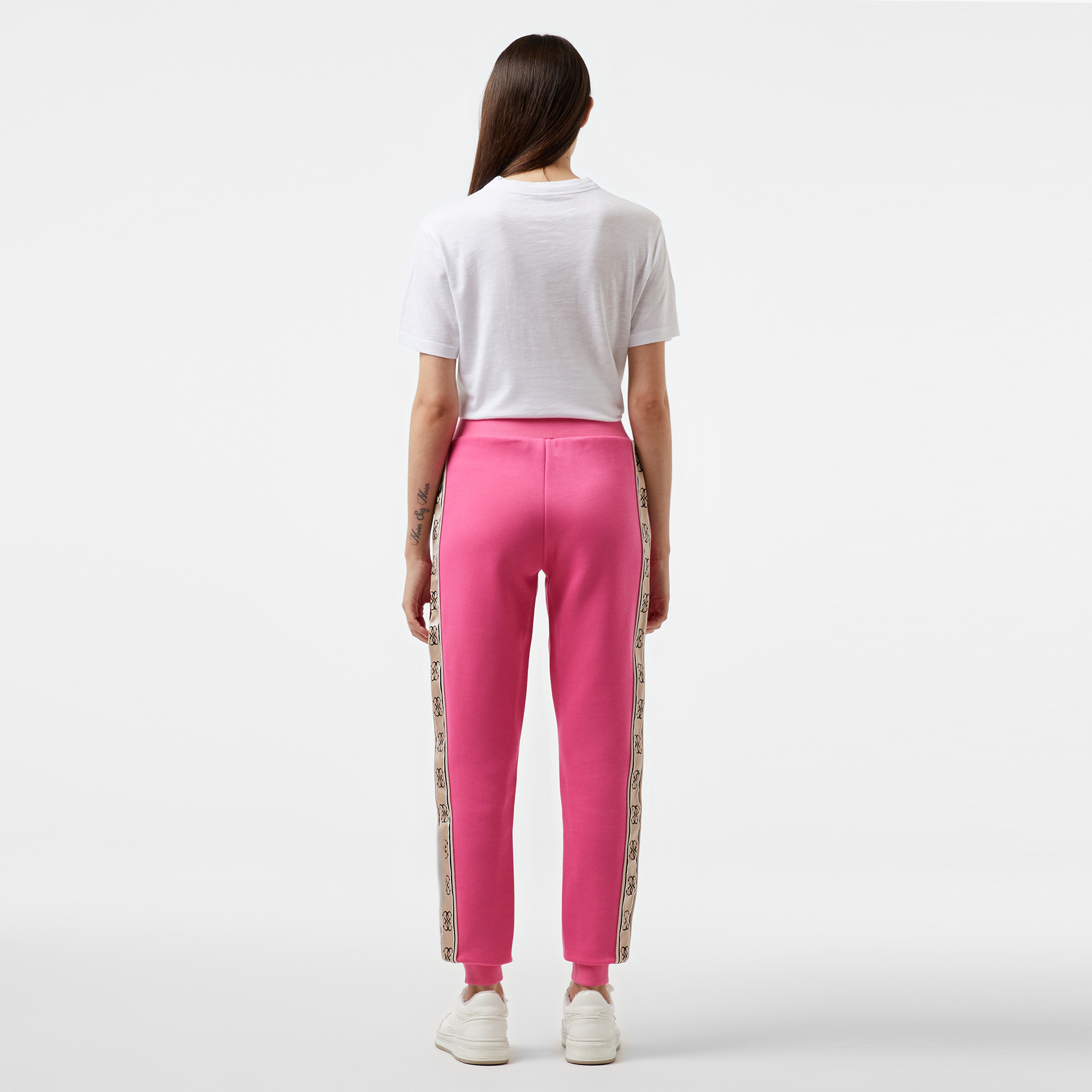 Guess Britney Jogger Punto Milano 300 Kadın Pembe Eşofman Altı