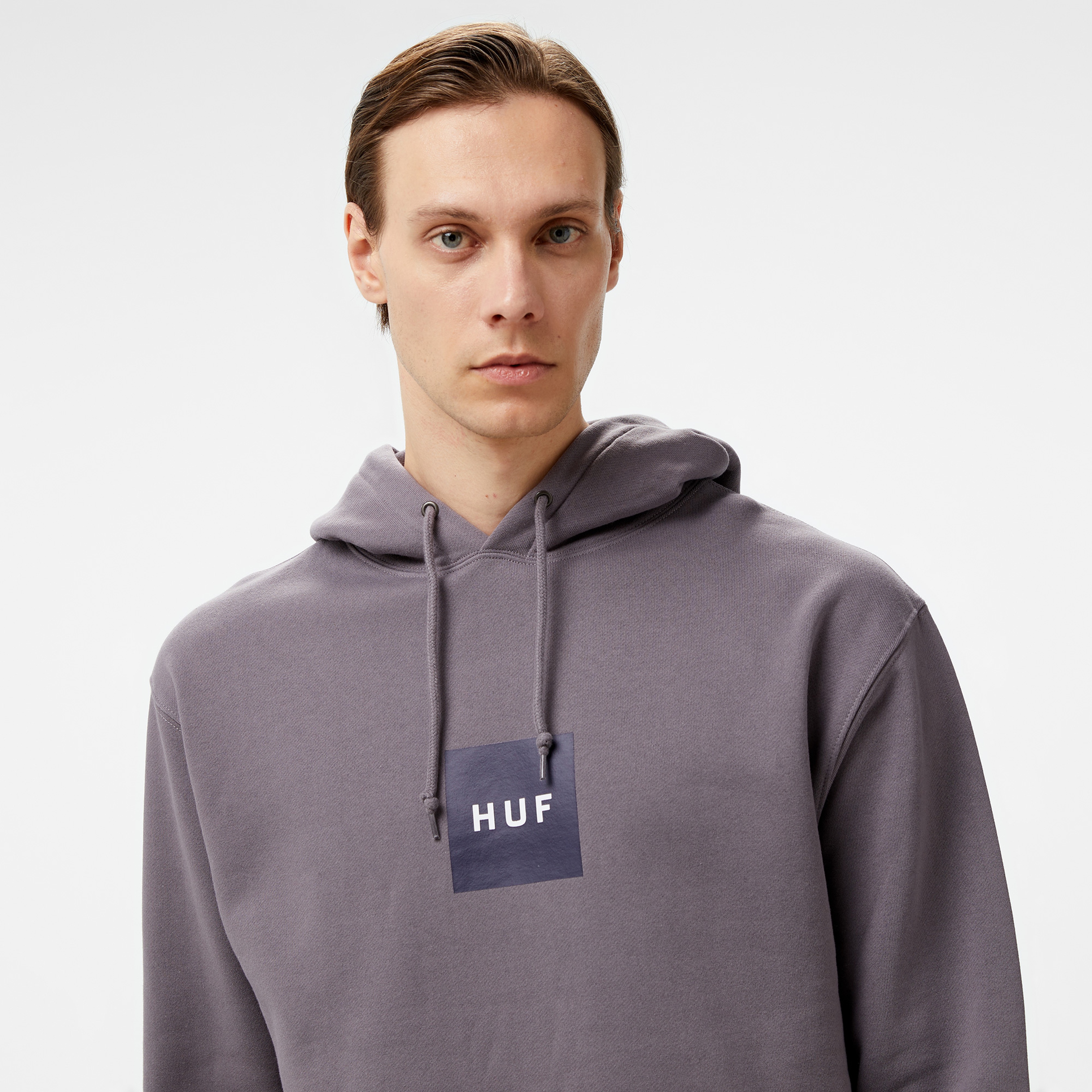 HUF Set Box Pullover Erkek Mor Sweatshirt