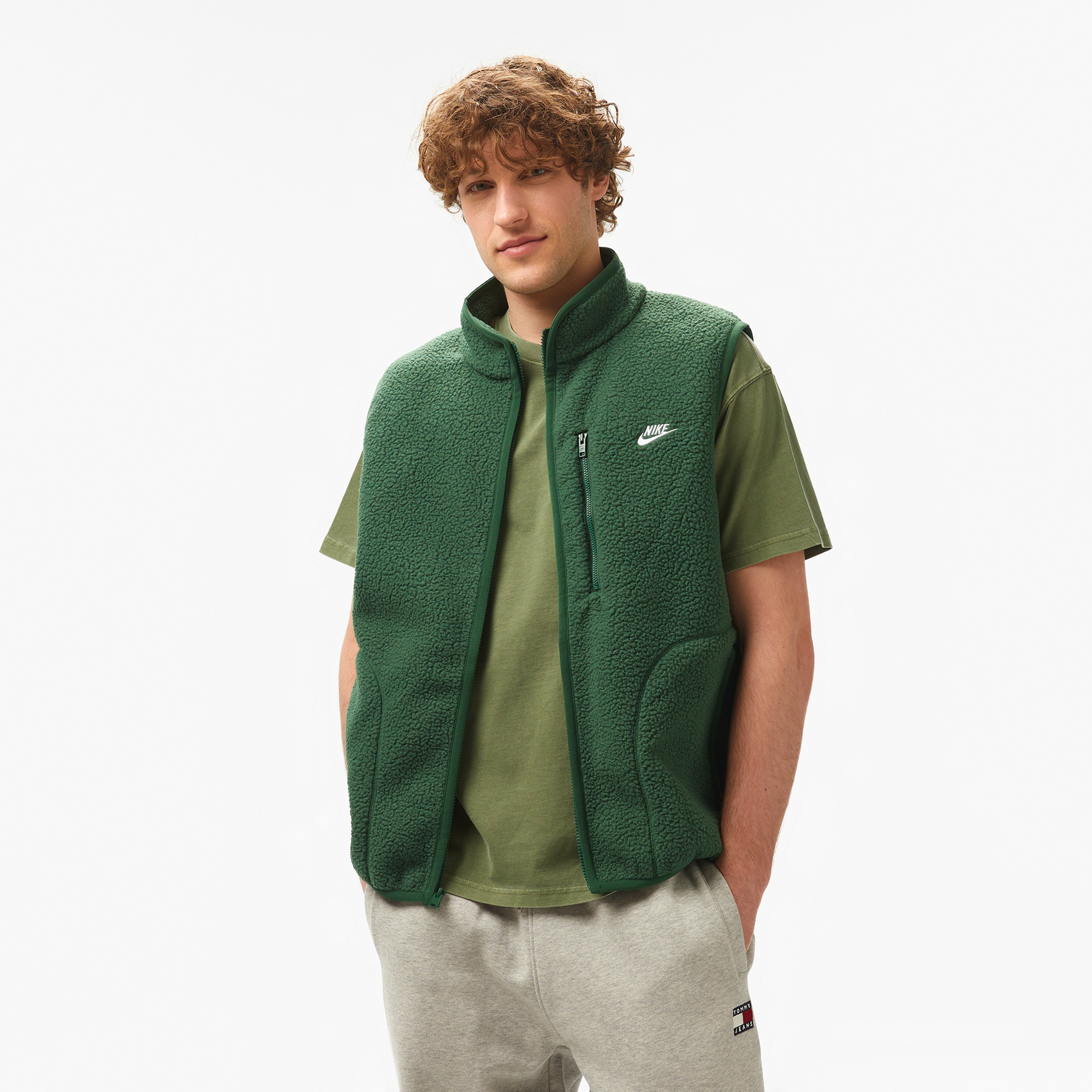 Nike Club Erkek Yeşil Yelek