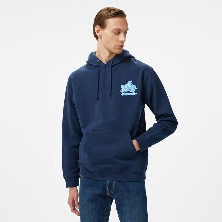 HUF Productions Pullover Erkek Lacivert Sweatshirt