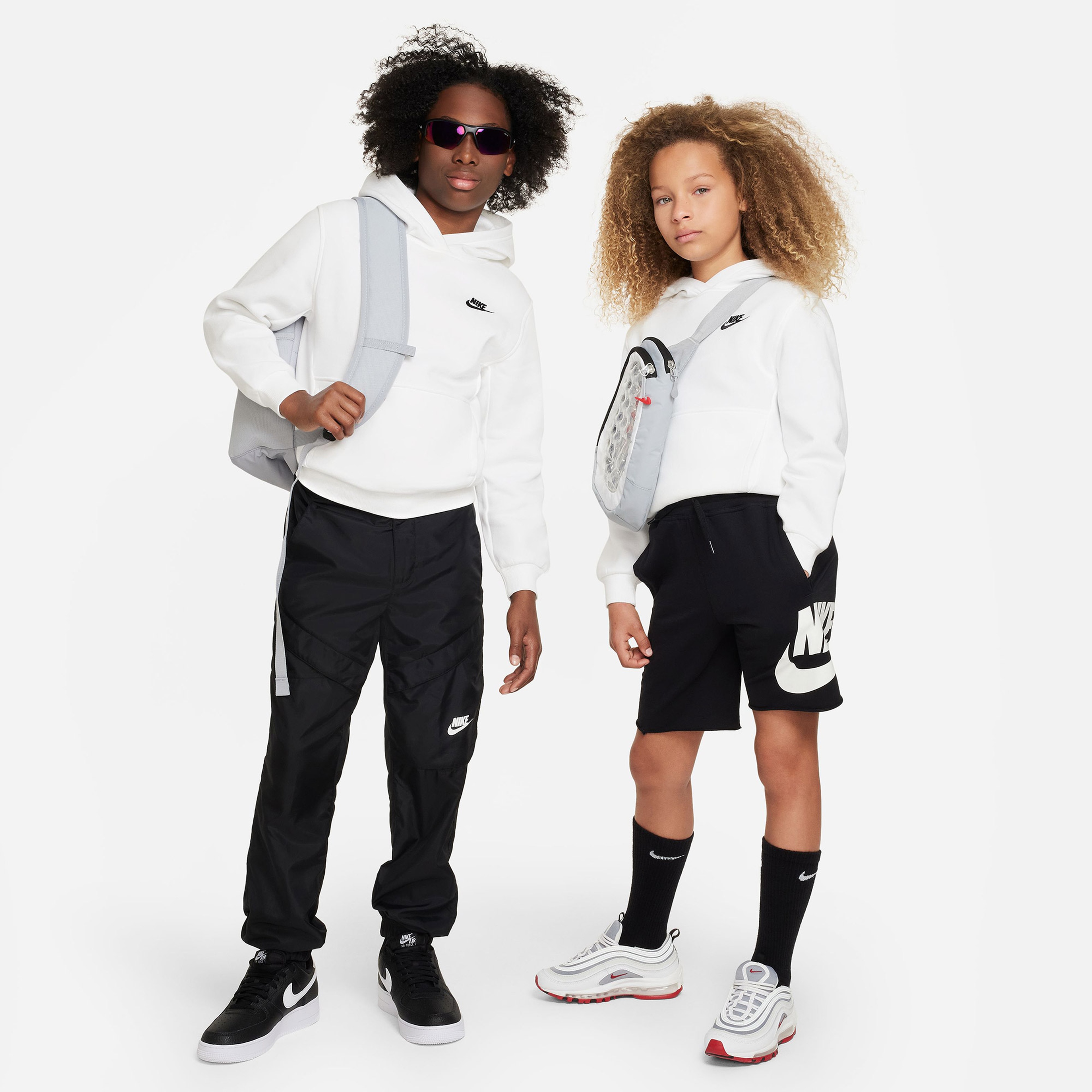 Nike Sportswear Club Fleece Çocuk Beyaz Kapüşonlu Sweatshirt