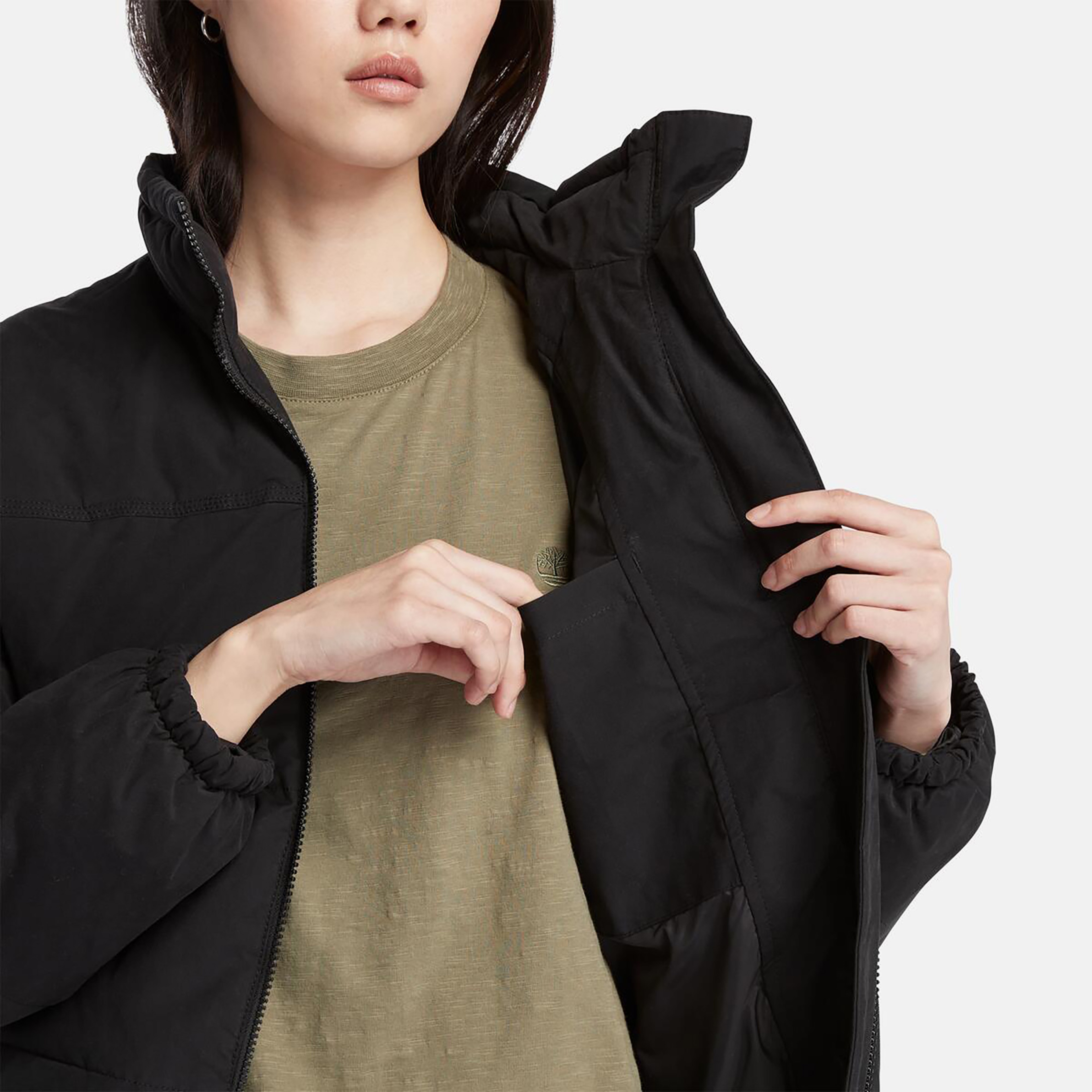 Timberland Welch Mountain Synthetic Insulated Puffer Kadın Siyah Ceket