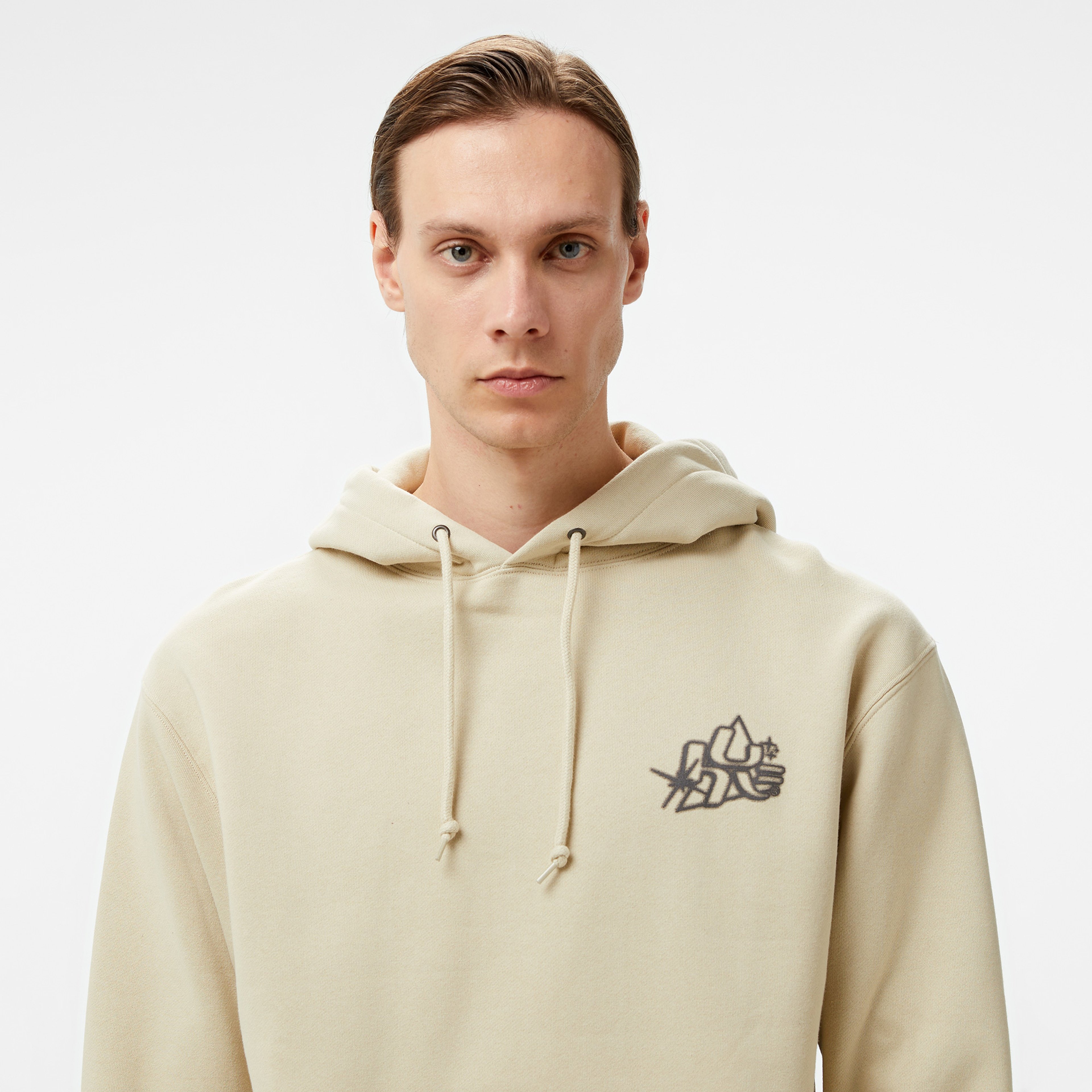 HUF Glow Pullover Erkek Gri Sweatshirt