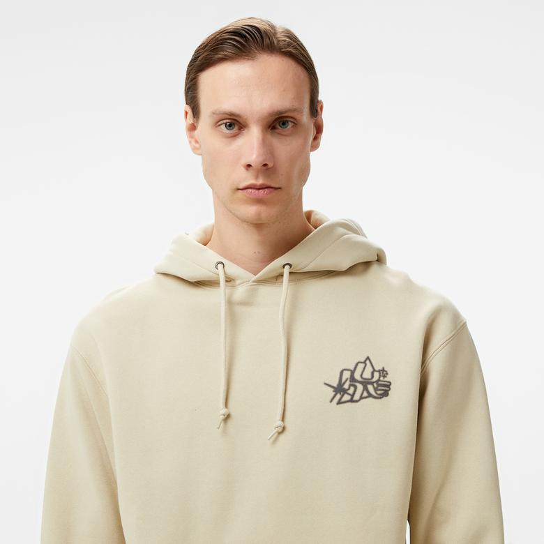 HUF Glow Pullover Erkek Gri Sweatshirt
