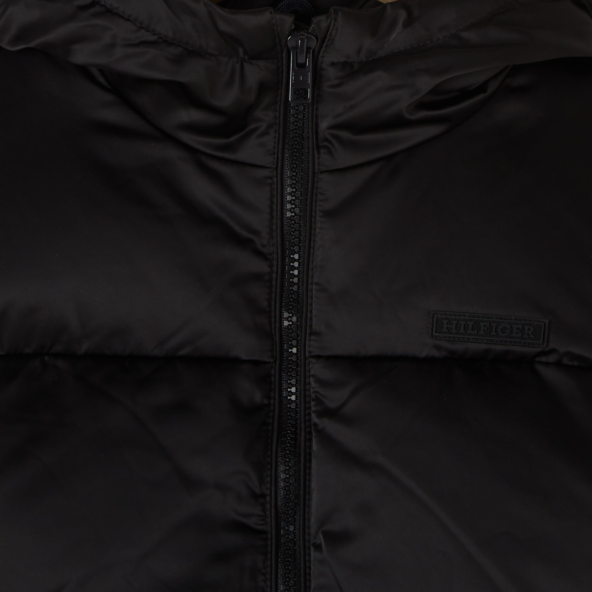 Tommy Hilfiger New York Sateen Puffer Çocuk Siyah Mont