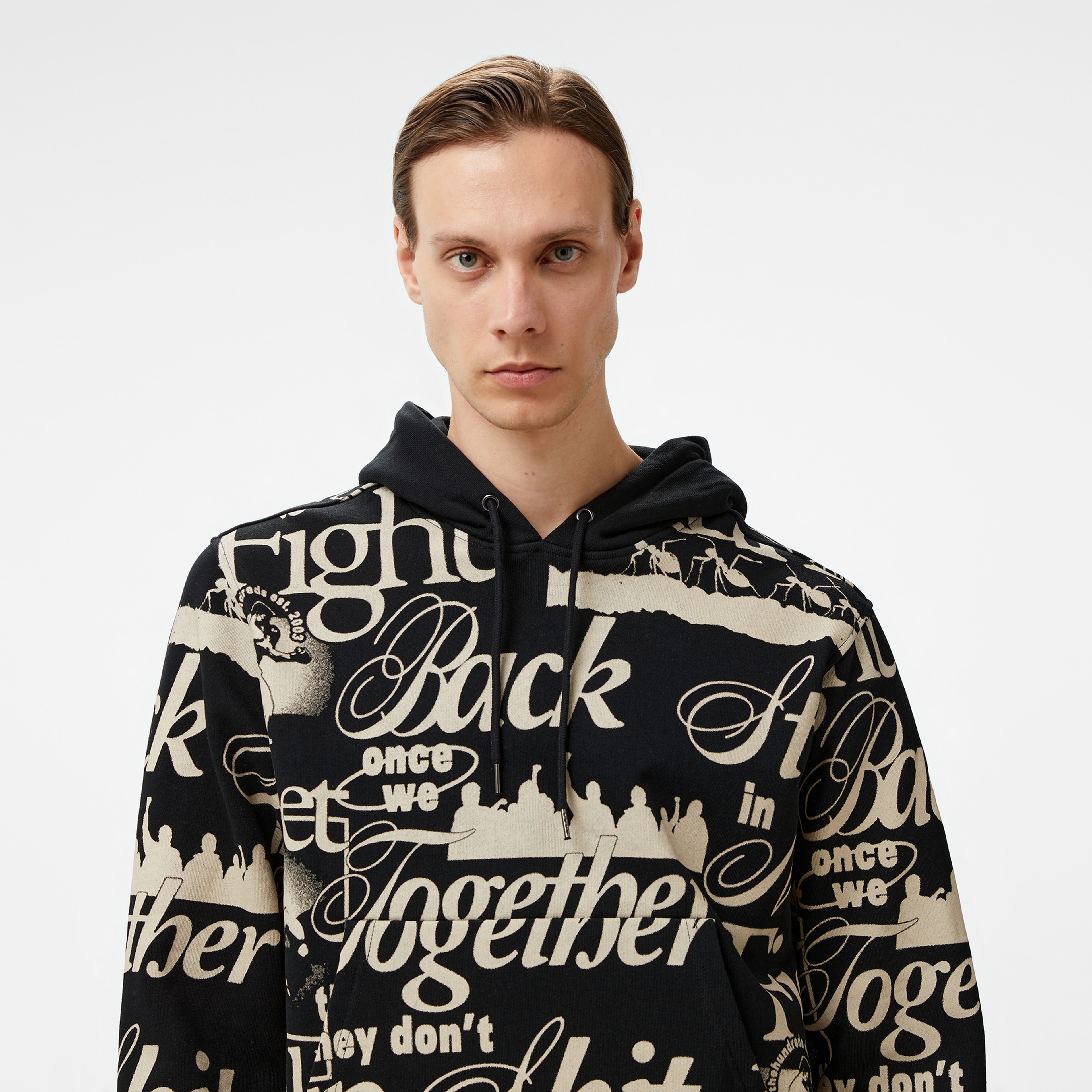 The Hundreds Fight Back Pullover Erkek Siyah Sweatshirt