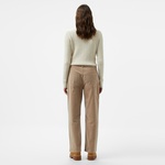 Tommy Hilfiger Corduroy Relaxed Straight Kadın Bej Pantolon