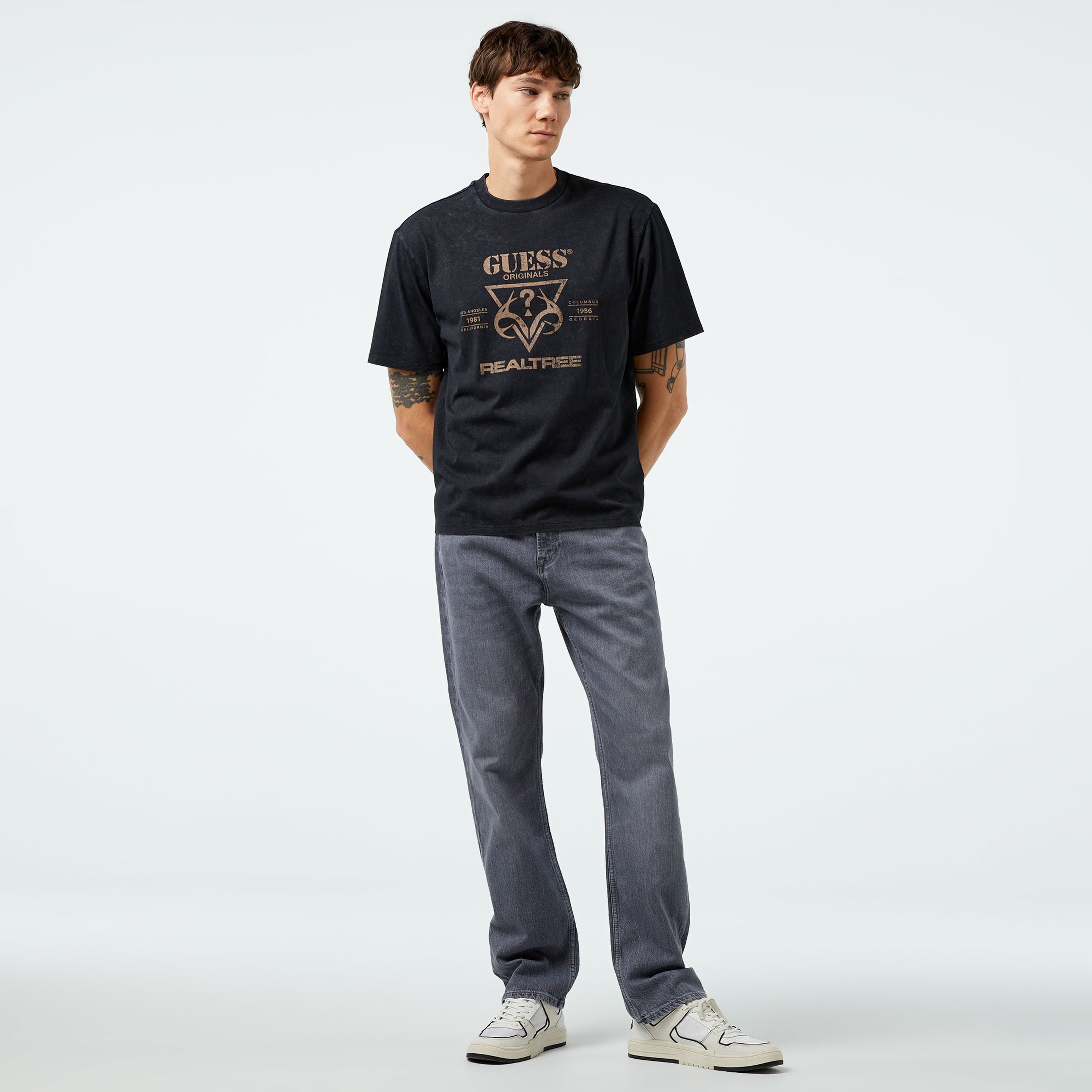 Guess Rodeo Eco Co Vade Str Grey Erkek Gri Jean