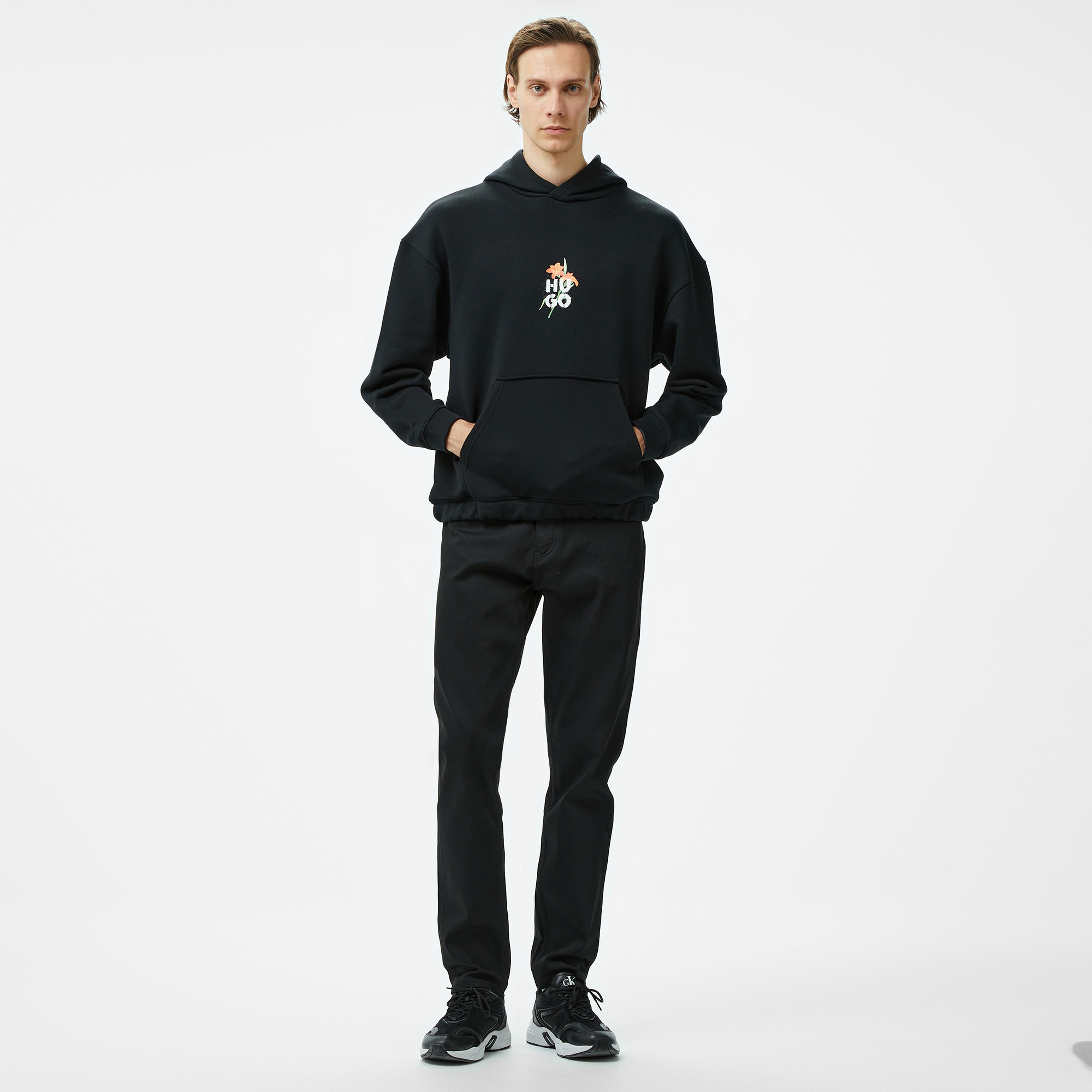 Hugo Diblossomy Erkek Siyah Sweatshirt