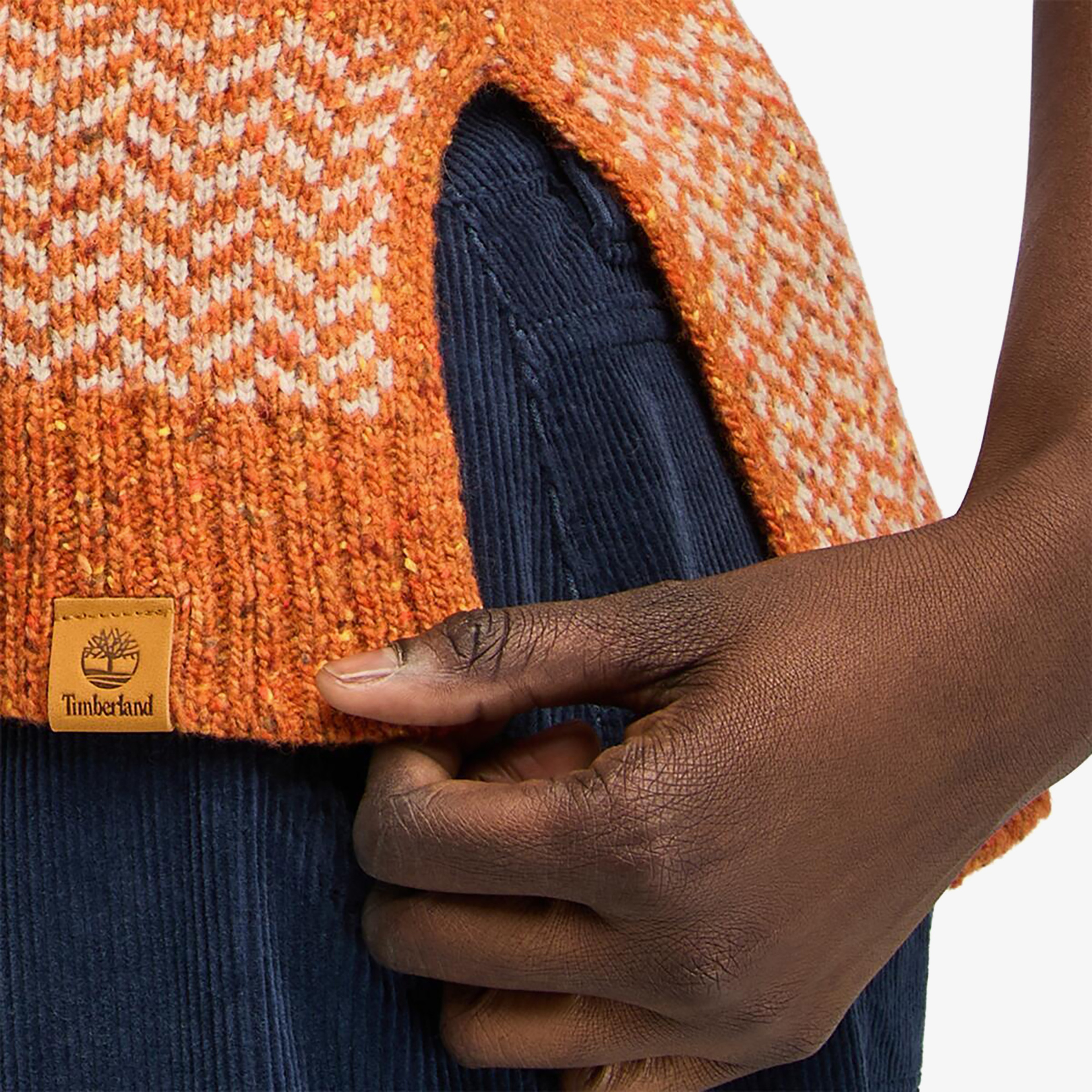 Timberland Wool Blend Vest Kadın Kahverengi Süveter