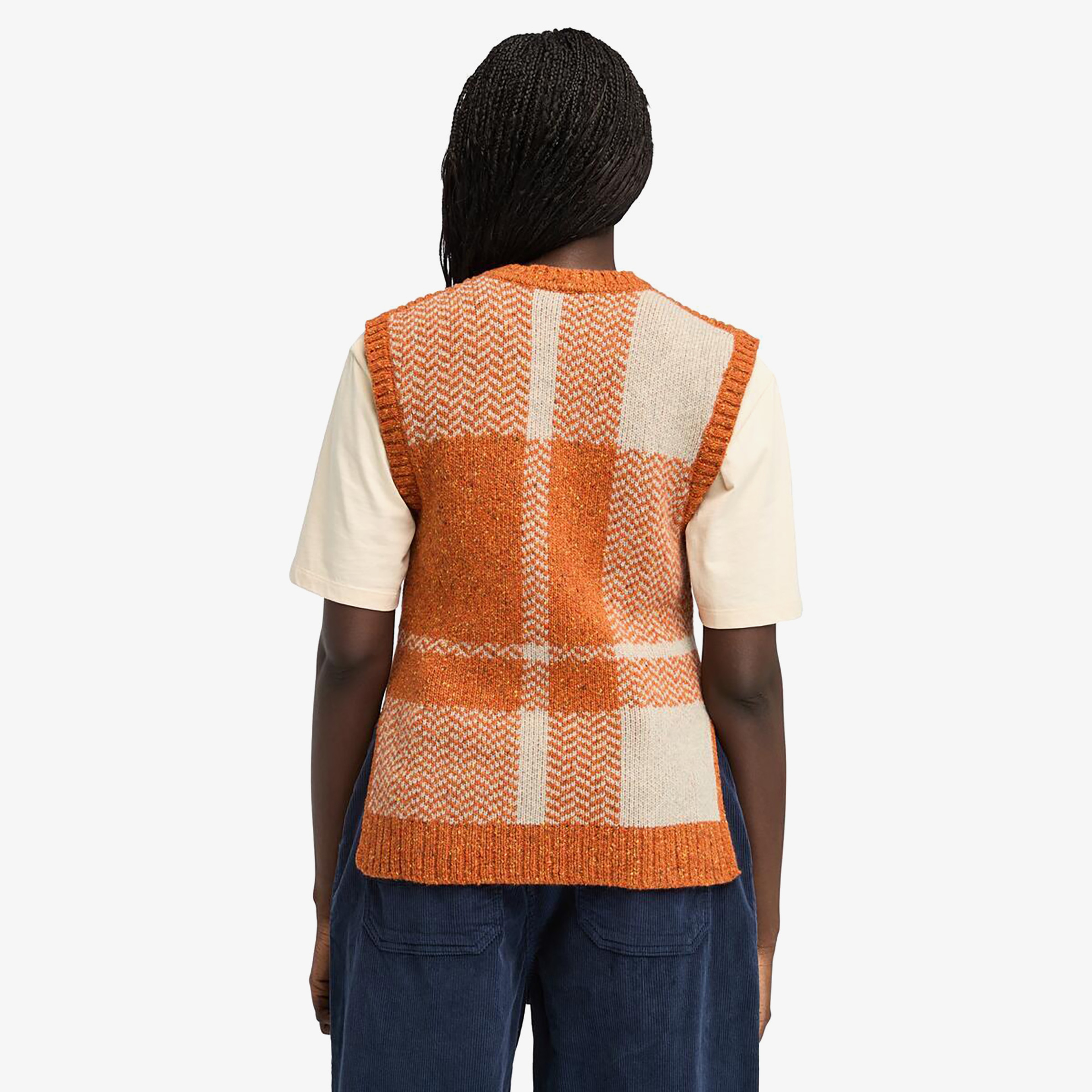 Timberland Wool Blend Vest Kadın Kahverengi Süveter