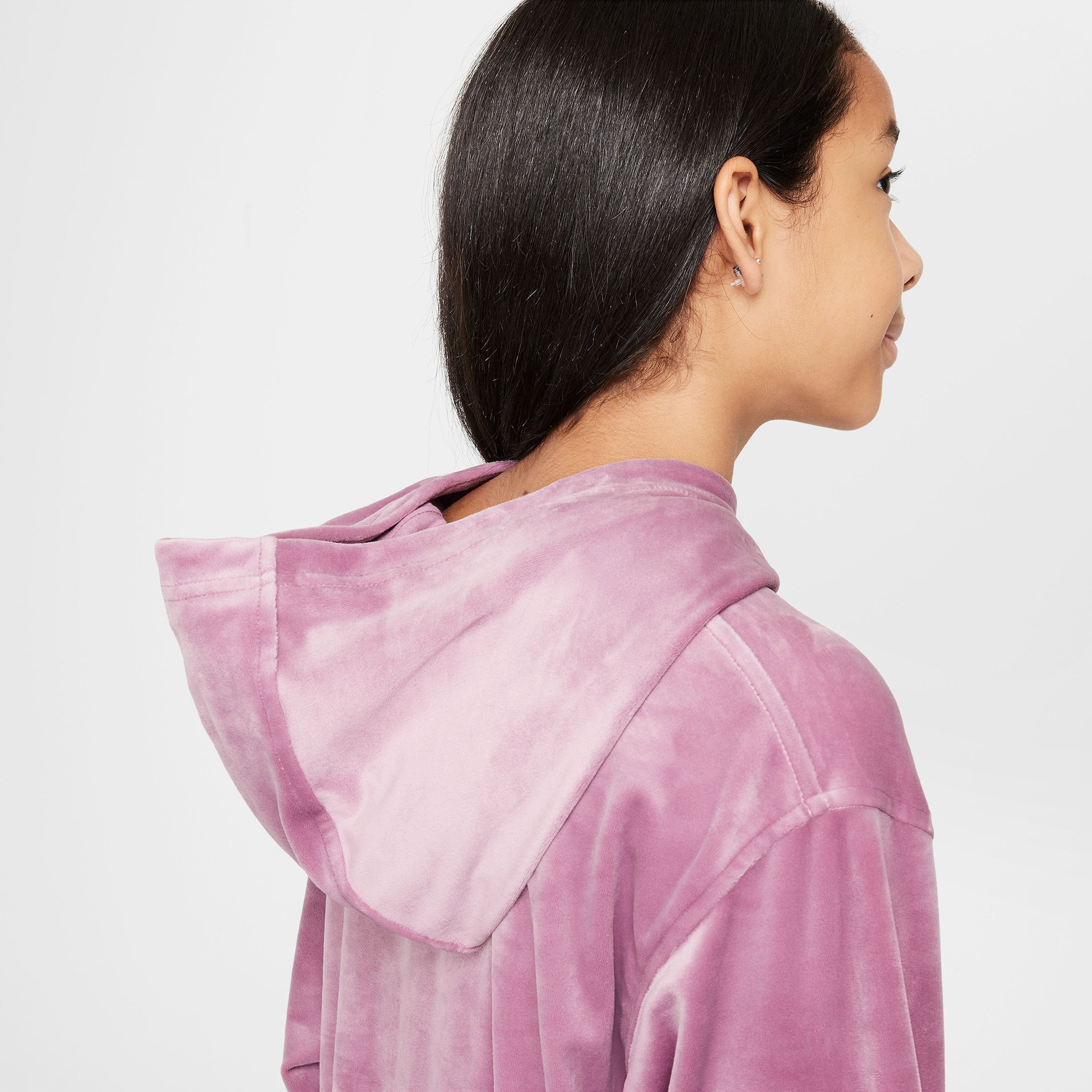 Nike Sportswear Çocuk Mor Kapüşonlu Sweatshirt