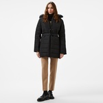 Calvin Klein Padded Scuba Belted Kadın Siyah Mont