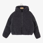 Calvin Klein Jeans Teddy Hooded Puffer Çocuk Siyah Ceket