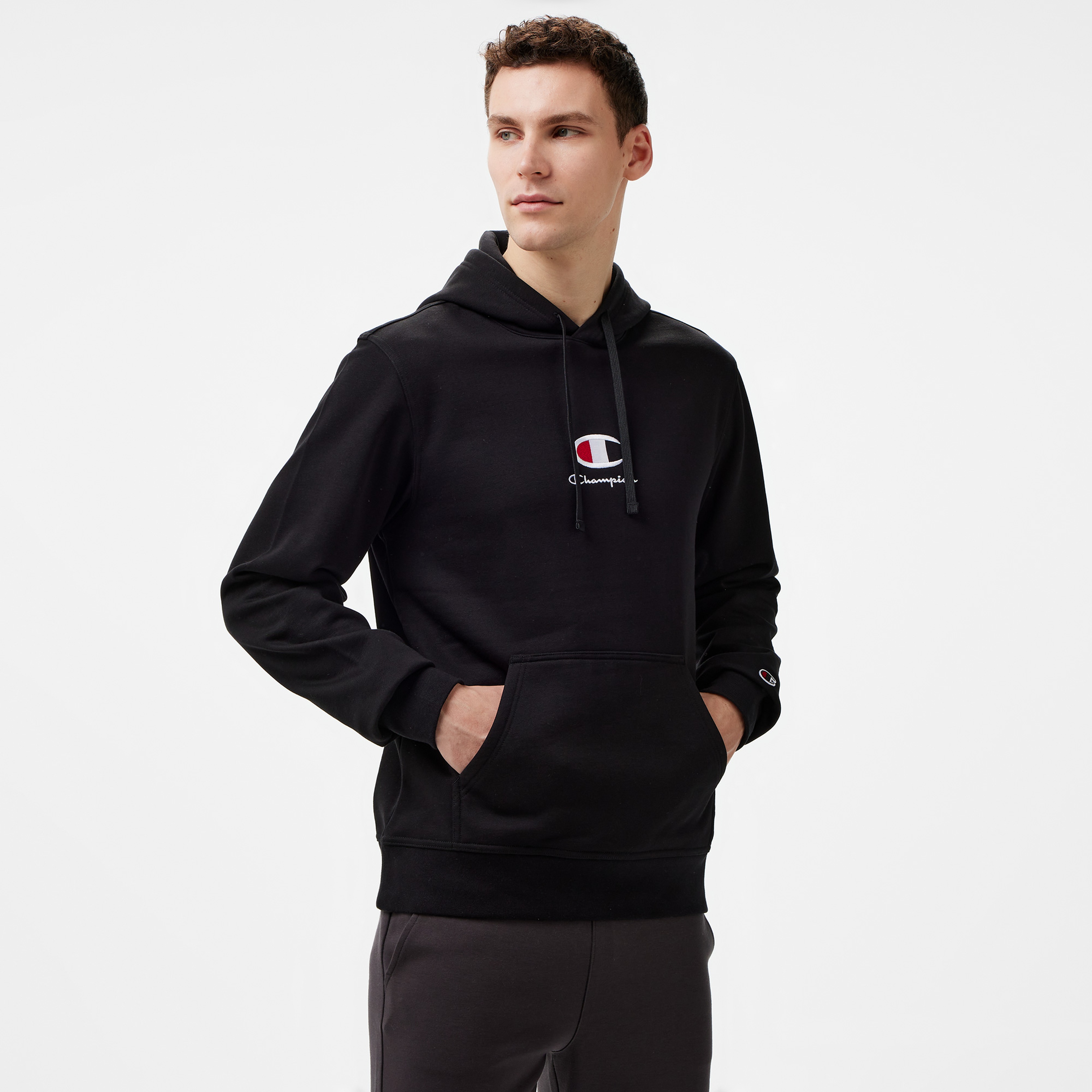 Champion Erkek Siyah Sweatshirt