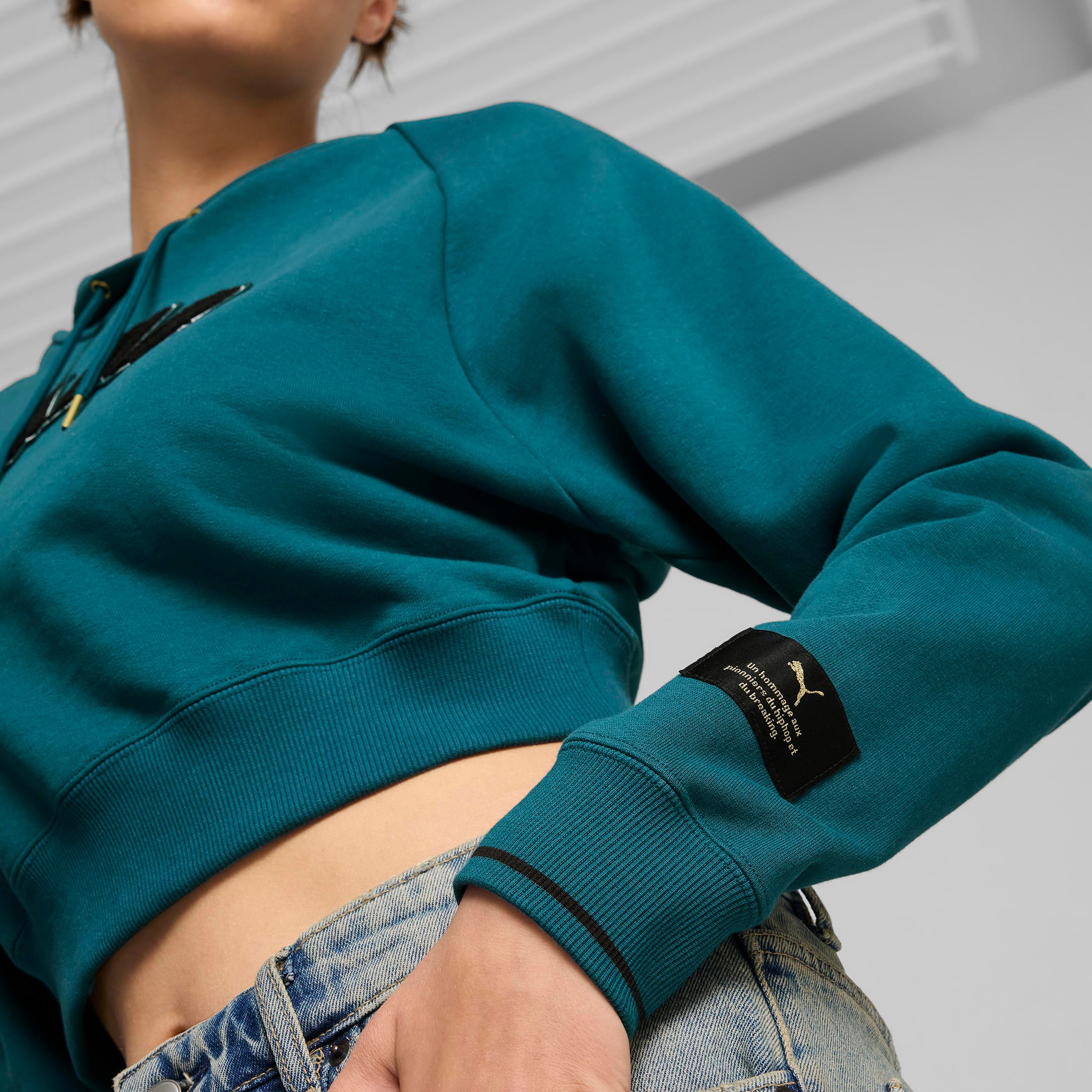 Puma Classics Relaxed Kadın Yeşil Sweatshirt