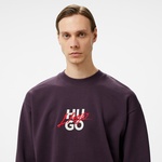 Hugo Dlogonty Erkek Mor Sweatshirt
