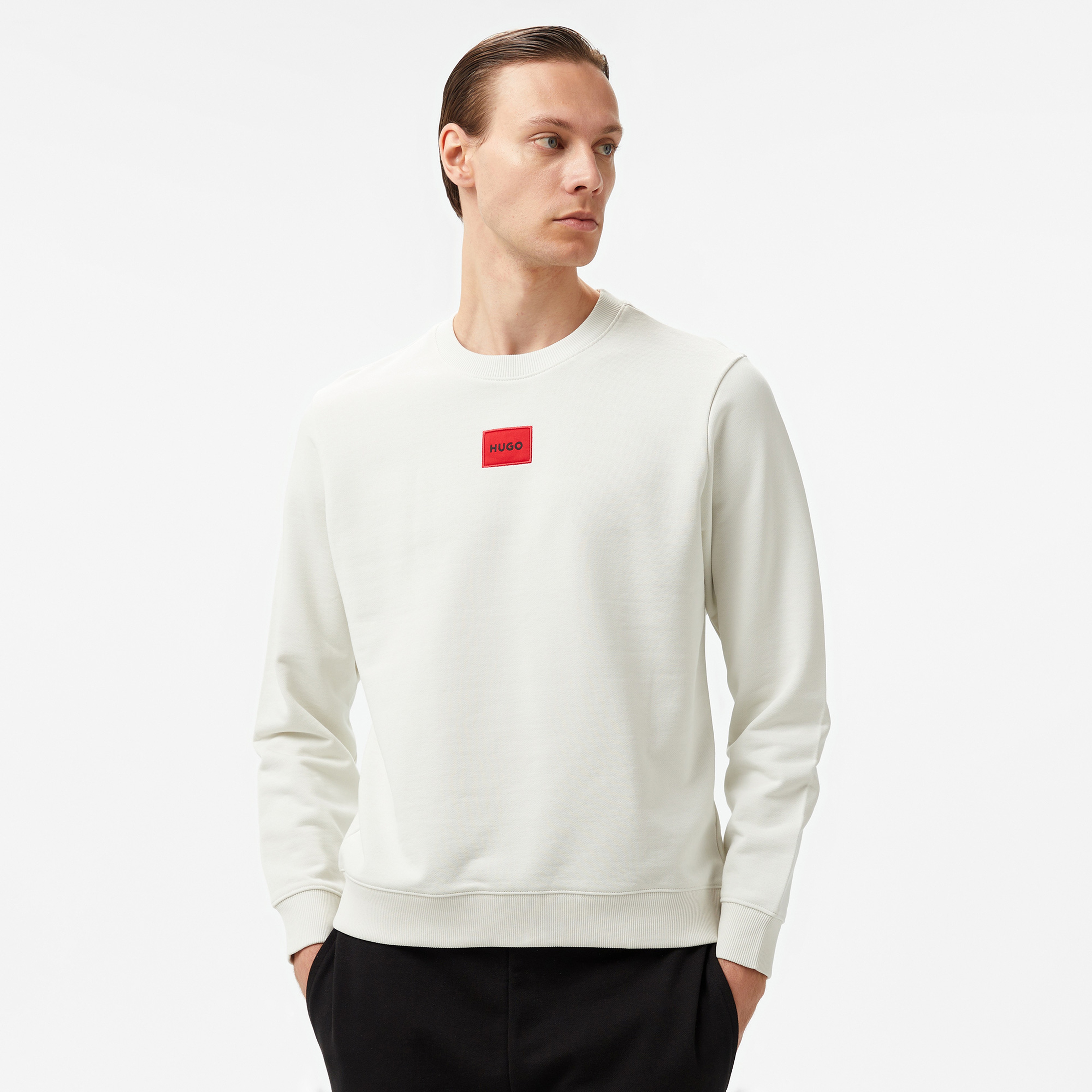 Hugo Diragol 212 Erkek Beyaz Sweatshirt