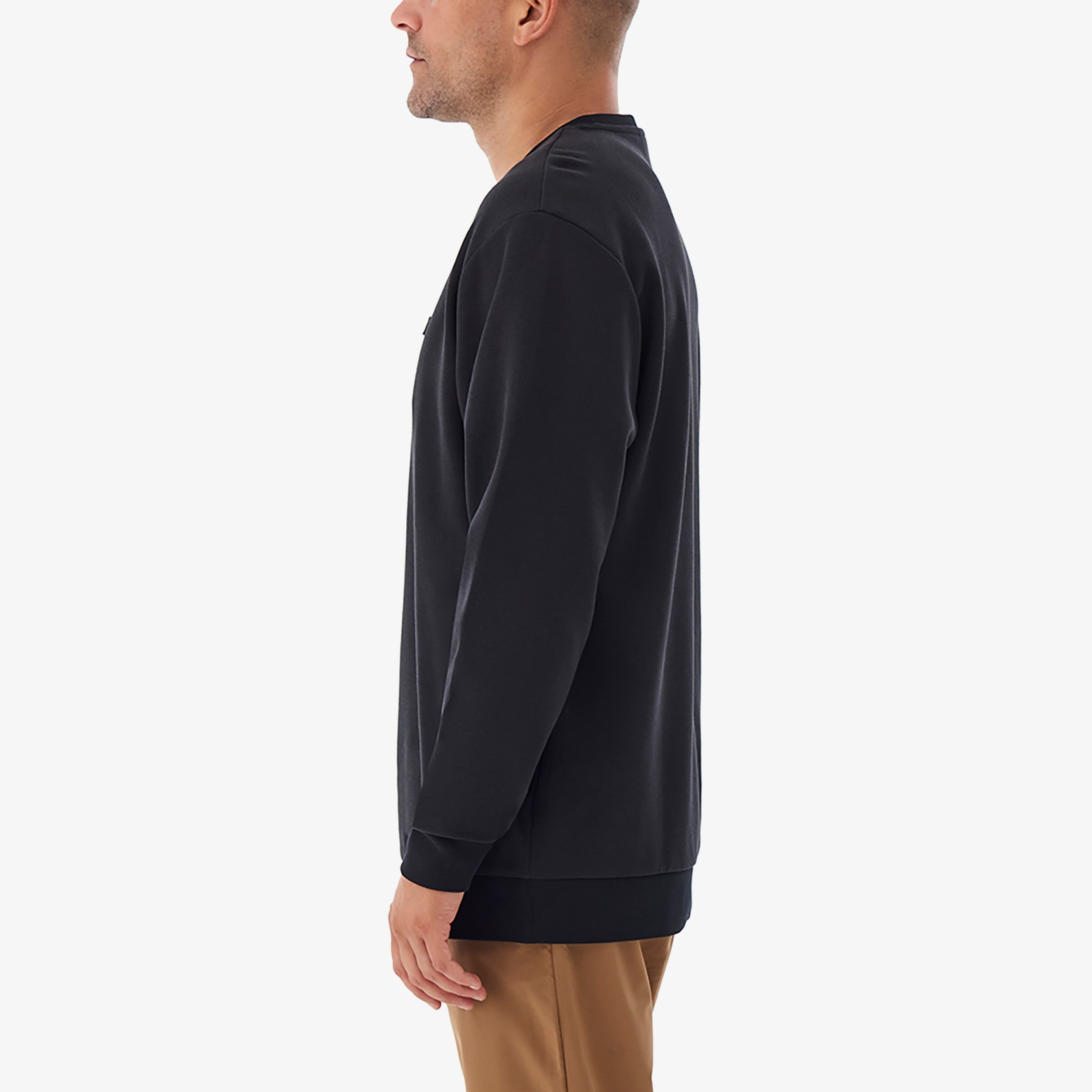 Columbia Gem Label Crewneck Erkek Siyah Sweatshirt