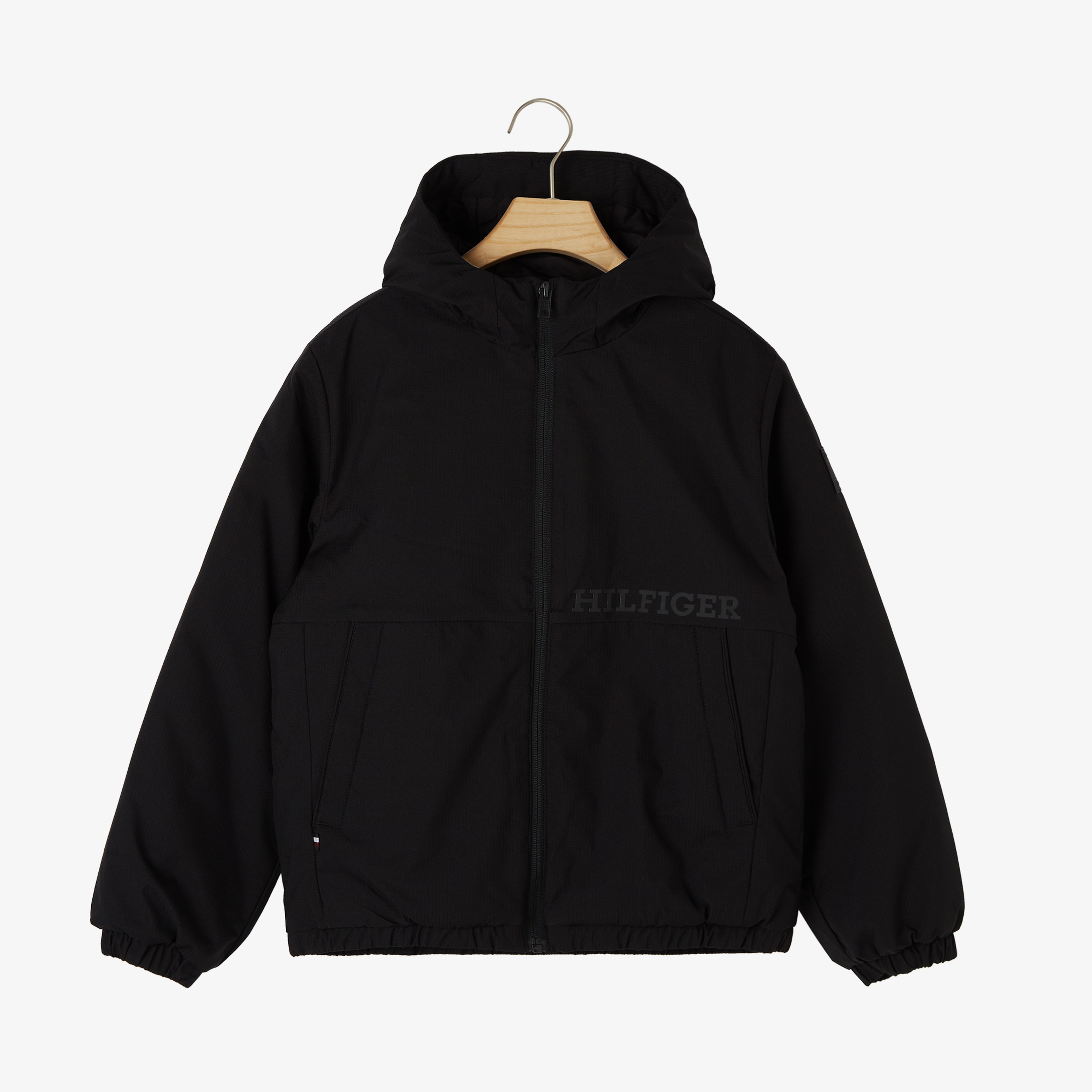 Tommy Hilfiger Light Padded Ribstop Çocuk Siyah Ceket