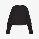 Puma Studio Cloudspun Crew Kadın Siyah Sweatshirt