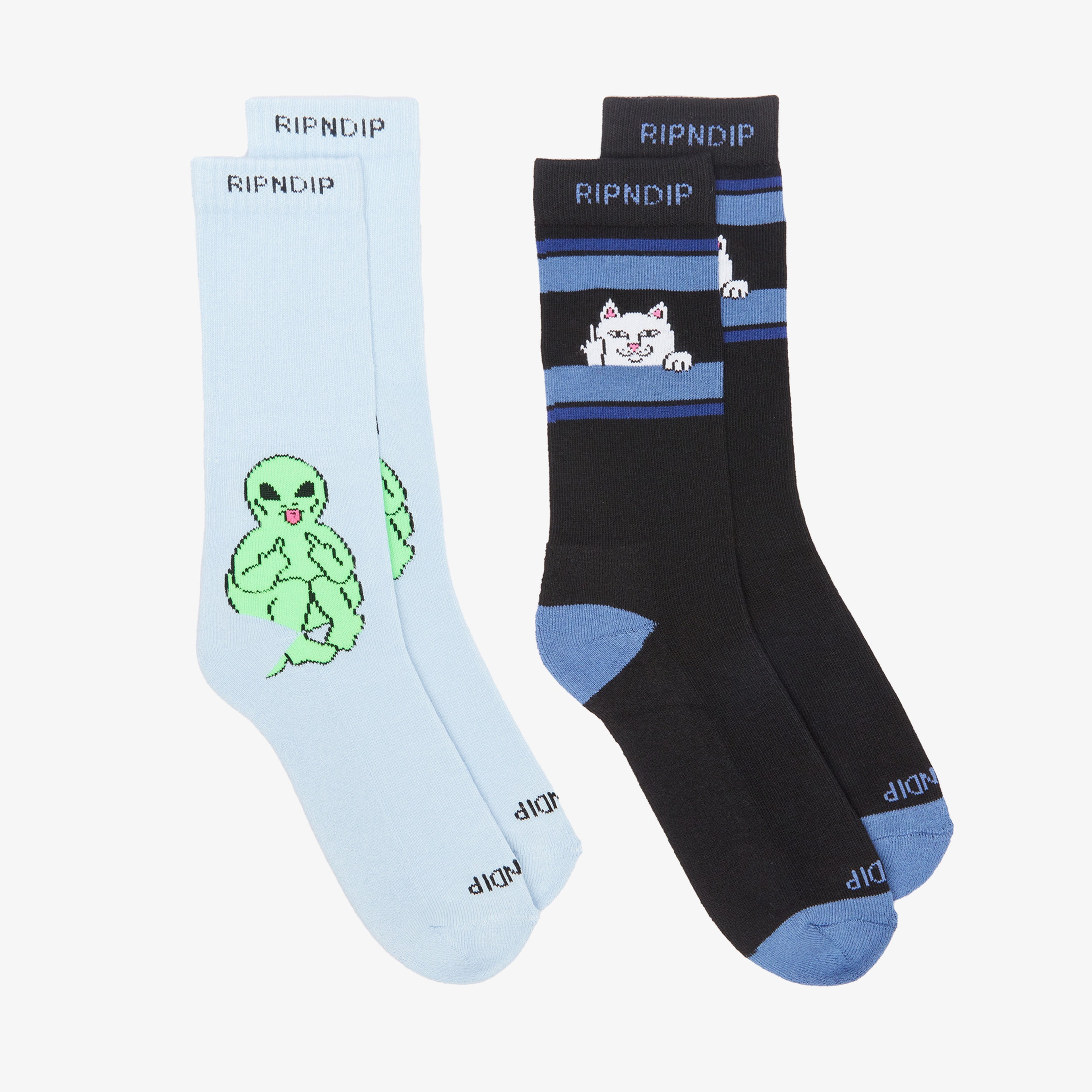 Ripndip Peeking Nermal Erkek Siyah Çorap