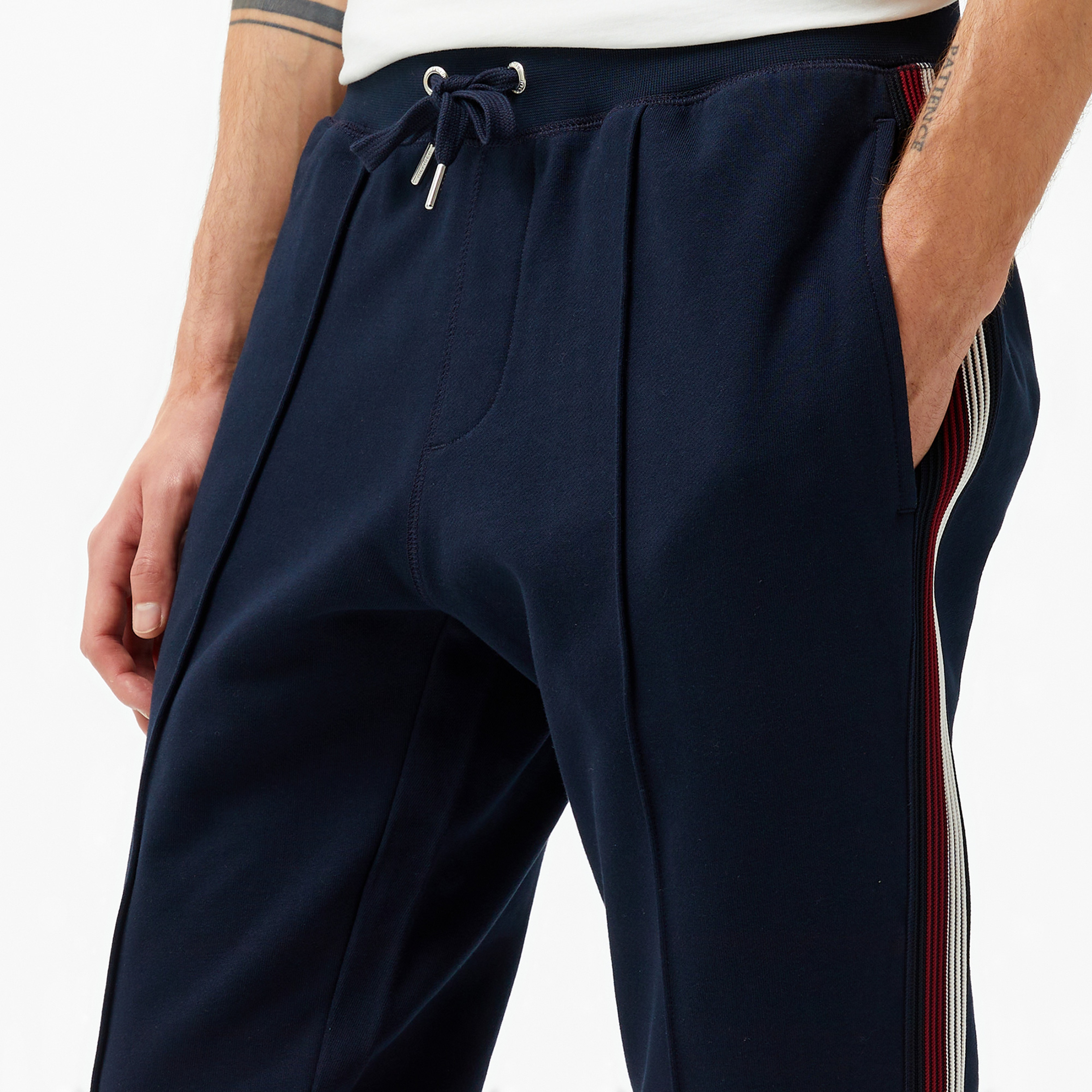 Tommy Hilfiger Global Stripe Tape Erkek Mavi Eşofman Altı