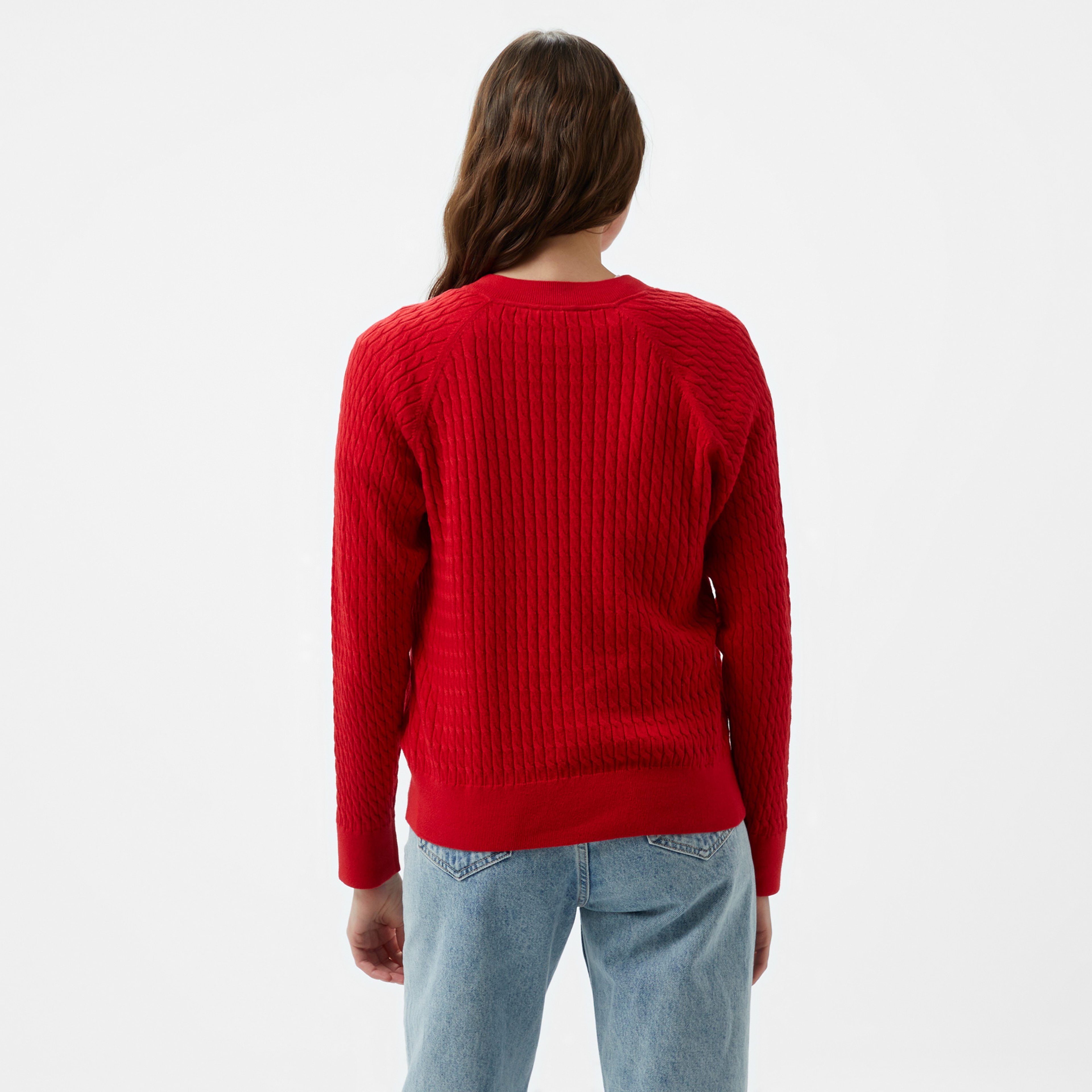 Tommy Hilfiger Kadın Kırmızı Kazak