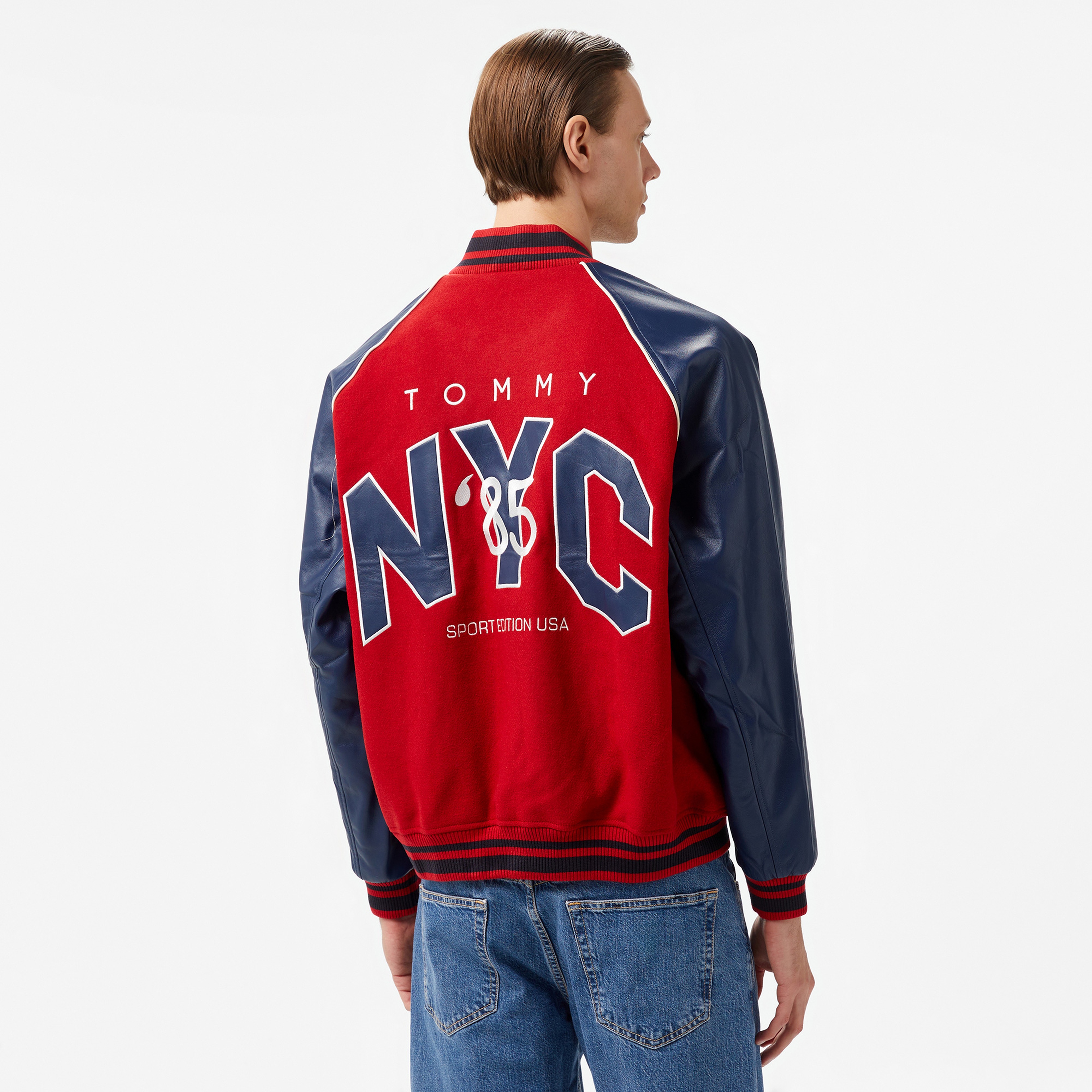 Tommy Hilfiger Jeans Tj Game Day Varsity Erkek Kırmızı Ceket