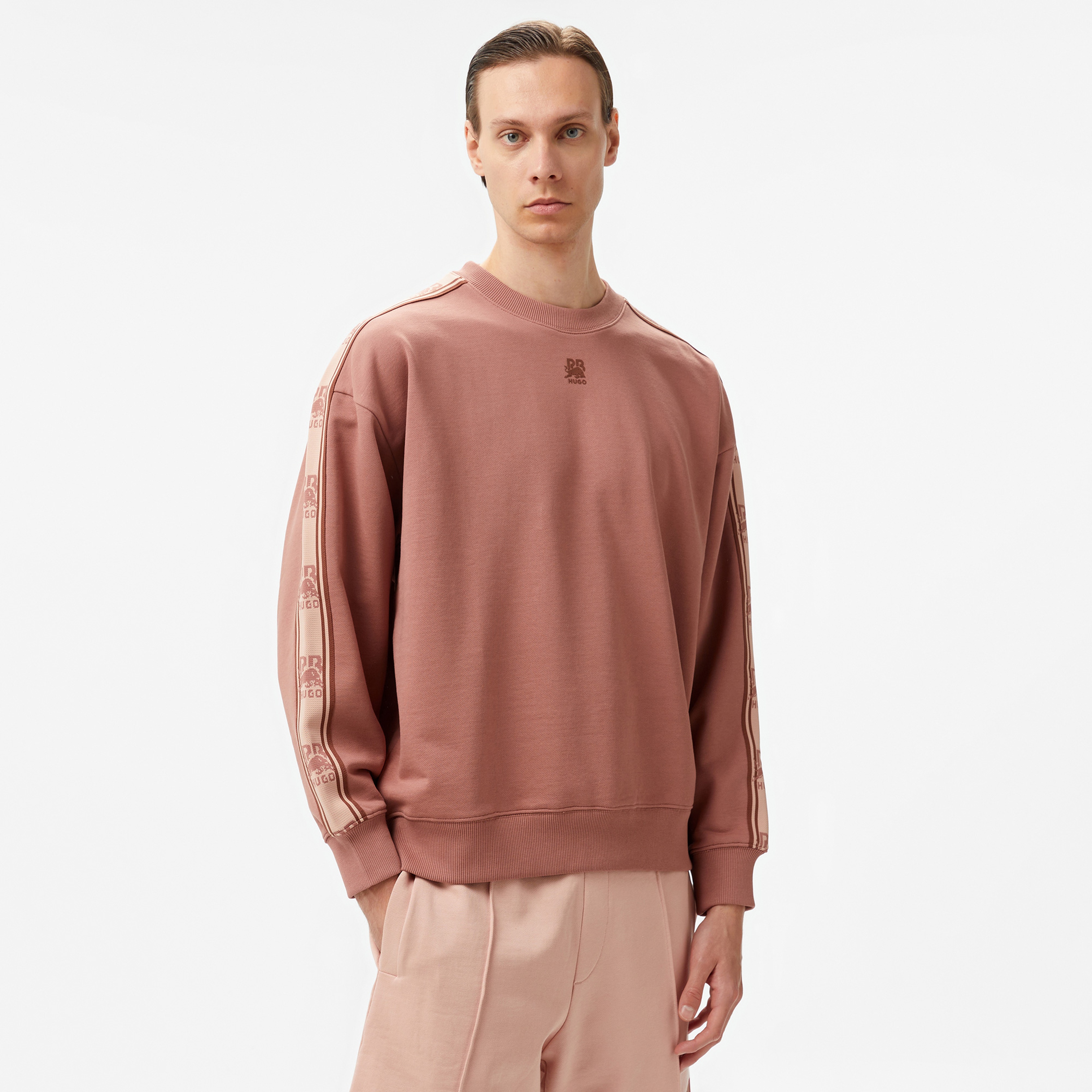 Hugo Dustrip RB Erkek Pembe Sweatshirt