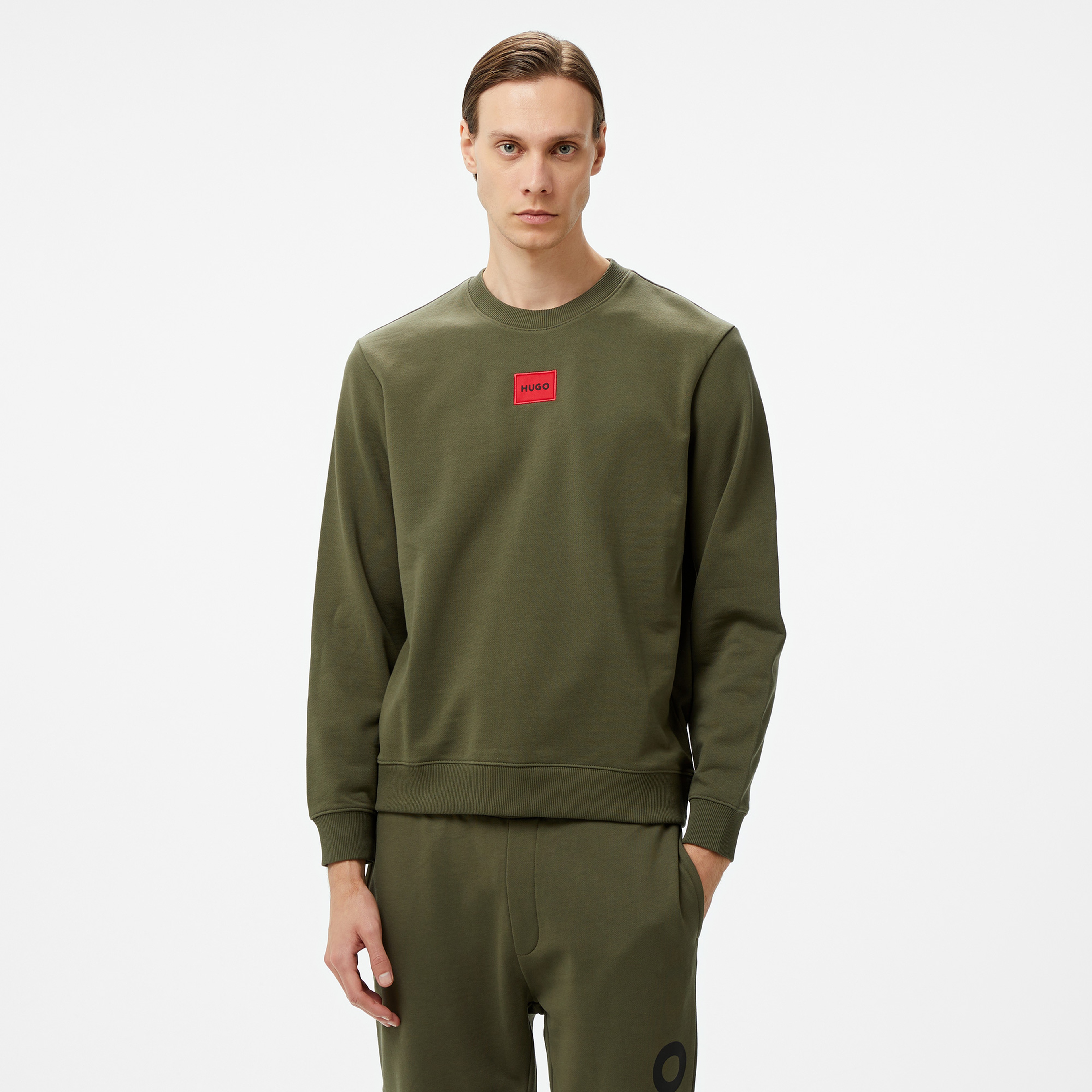 Hugo Diragol 212 Erkek Haki Sweatshirt