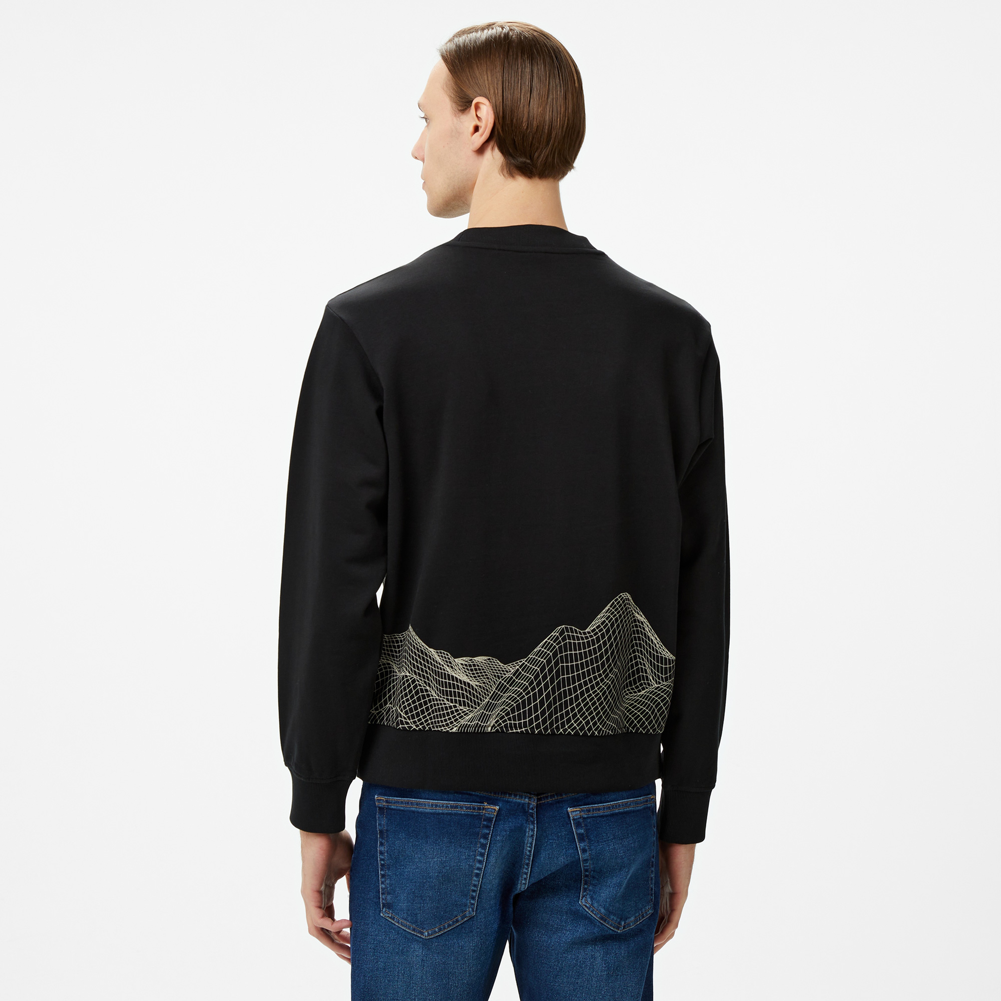 Boss We surface Erkek Siyah Sweatshirt