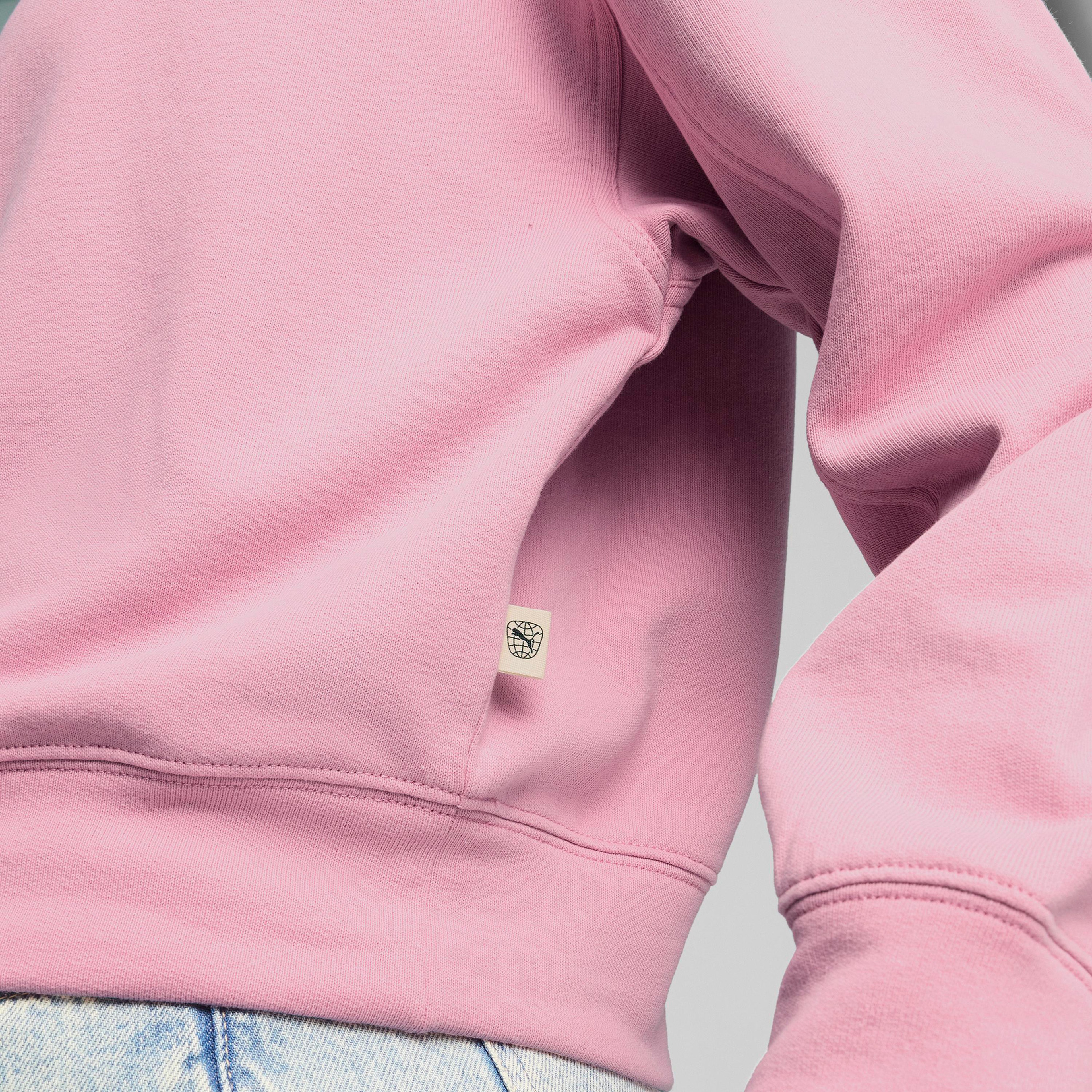 Puma Downtown Re:Collection Crew Kadın Pembe Sweatshirt
