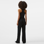 Karl Kani Small Signature Knit Wide Leg Kadın Siyah Eşofman Altı