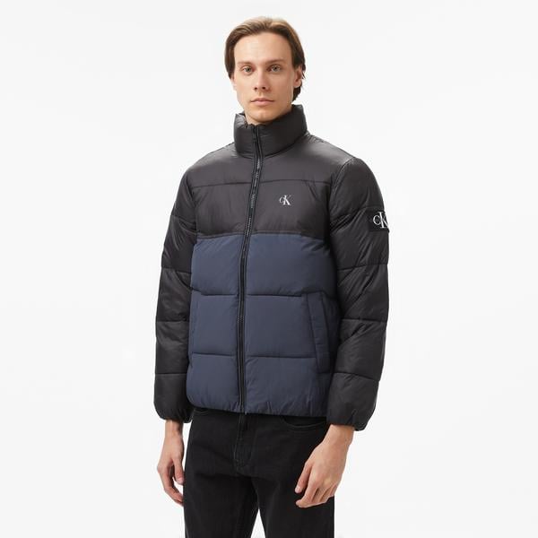 Calvin Klein Jeans Non Down Blocking Puffer Erkek Lacivert Ceket