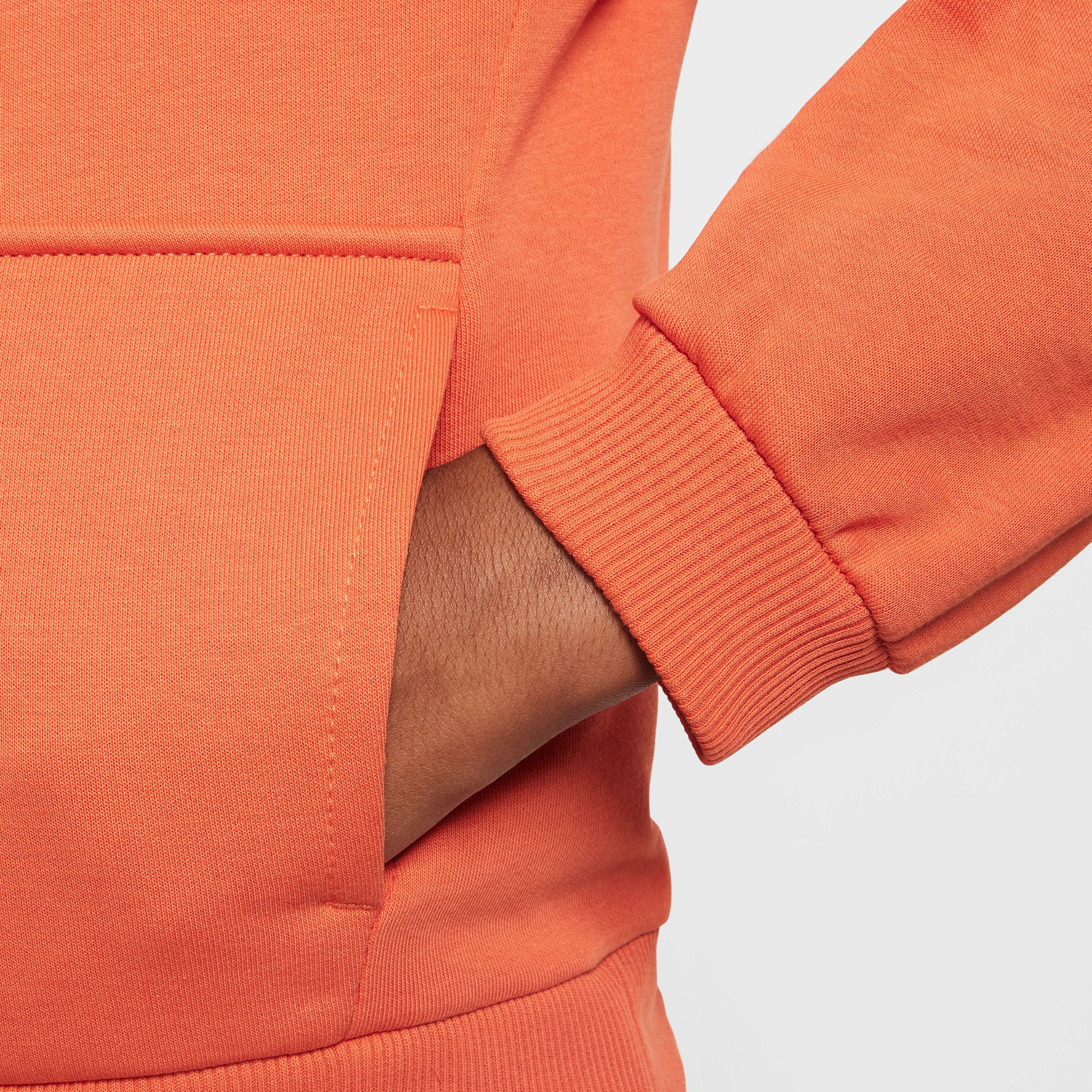 Nike Sportswear Club Fleece Çocuk Turuncu Kapüşonlu Sweatshirt