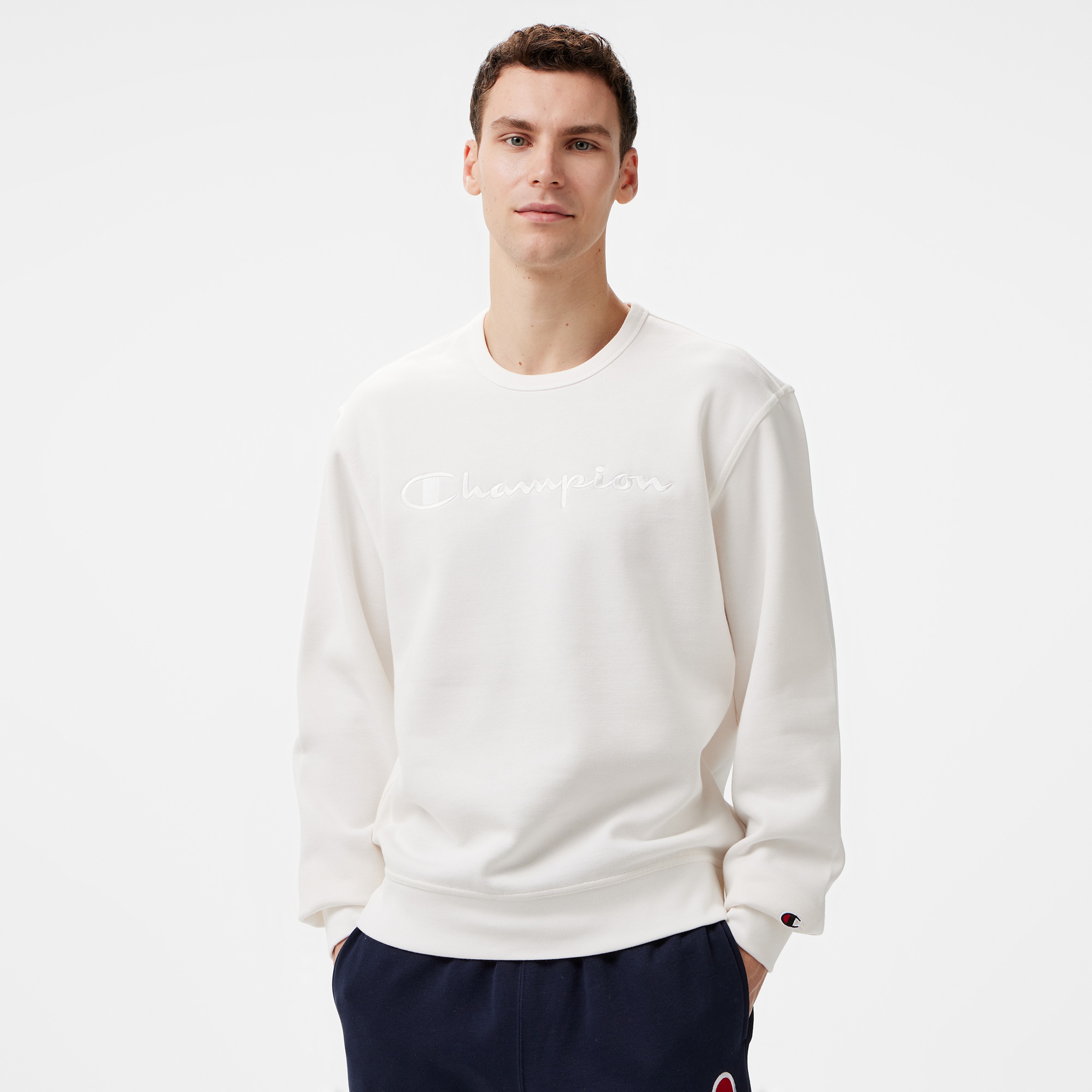 Champion Erkek Gri Sweatshirt